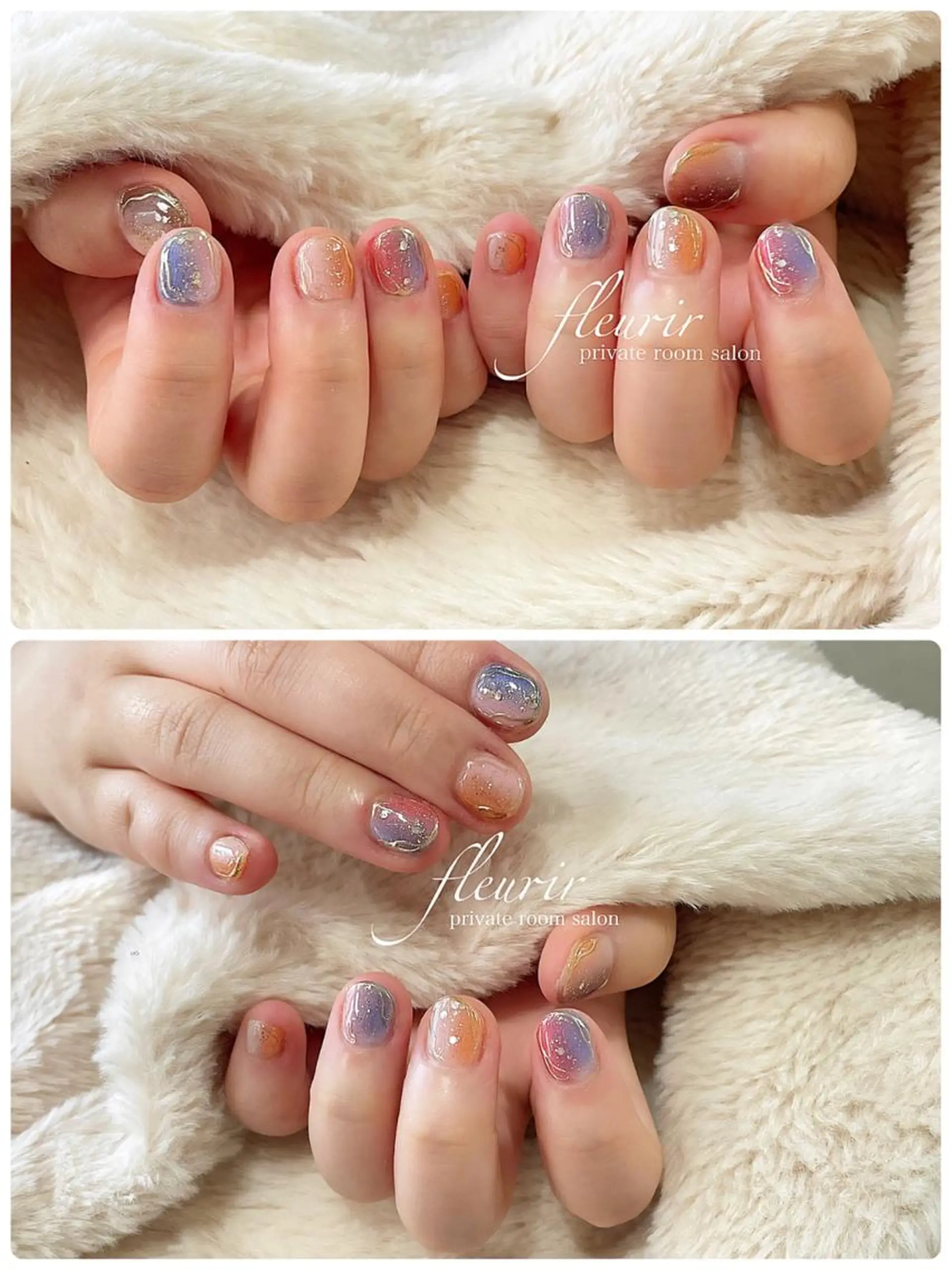 ネイル ネイルチップ フルリール 【プライベートサロンのネイルデザイン