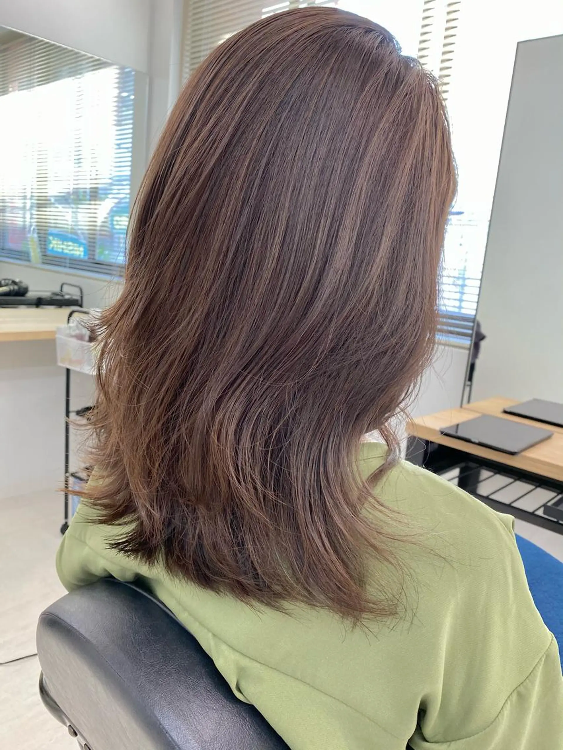 セミロング カラー ヘアカラー 仲川 和人のヘアスタイル