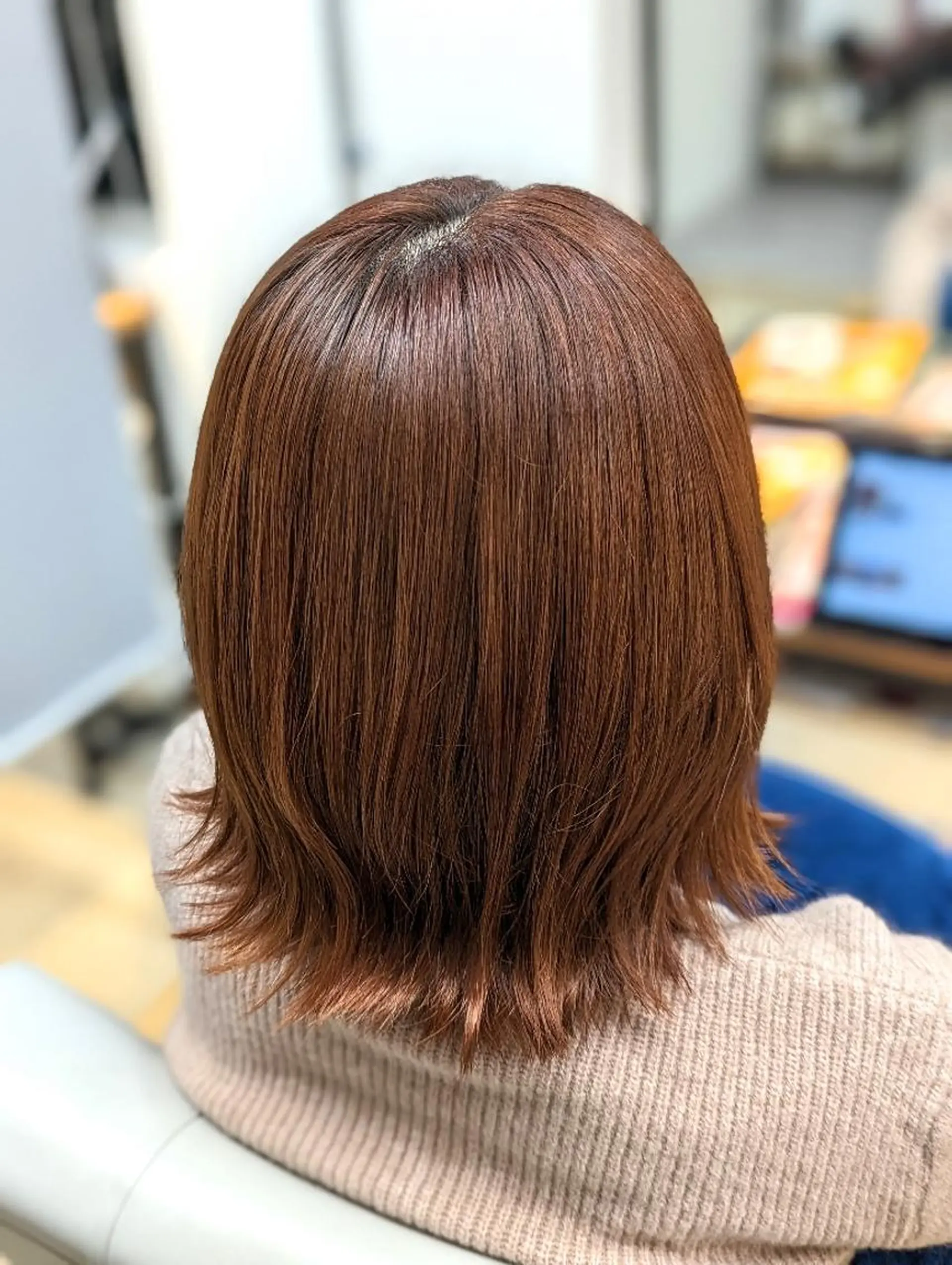 ミディアム カラー ピンクカラー ヘアカラー トリートメント Kokeshi /Rymlhairのヘアスタイル