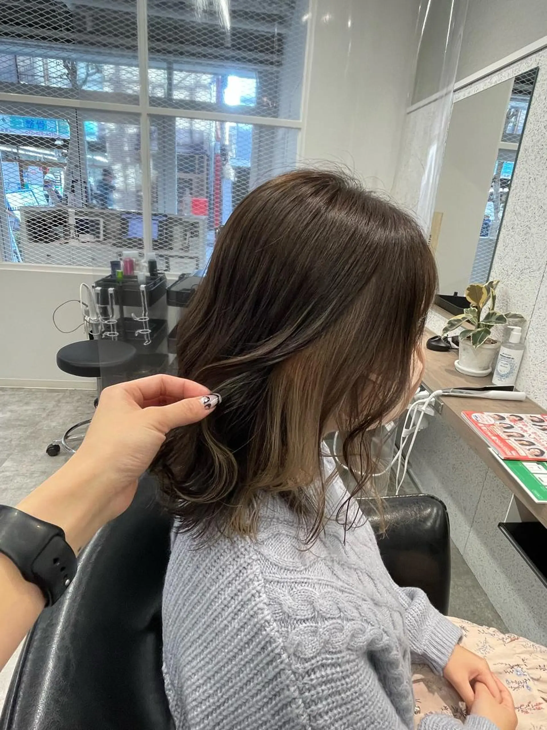 ミディアム カラー ヘアカラー トリートメント 透明感カラー/艶髪 ♥柏谷菜穂♥のヘアスタイル