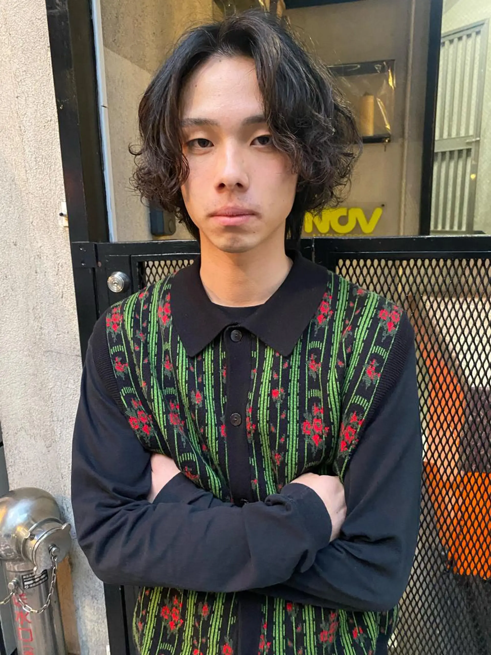 ミディアム メンズ ミディアムパーマ メンズブリーチ メンズハイライト メンズインナーカラー メンズパーマ 💈メンズ特化 /伊藤大輝💈のヘアスタイル
