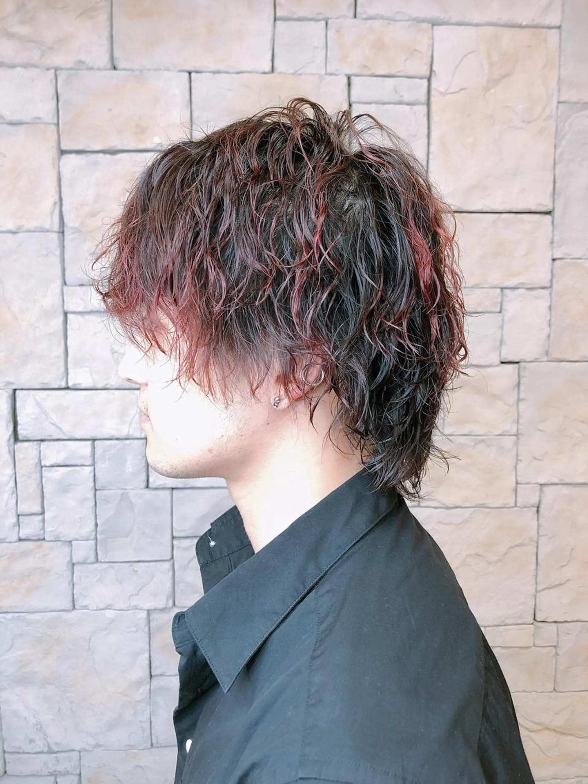 ショート パーマ メンズ カット パーマ トリートメント GO TODAY SHAiRE SALON  本店所属・店舗移動します ご連絡くださいESAのヘアスタイル