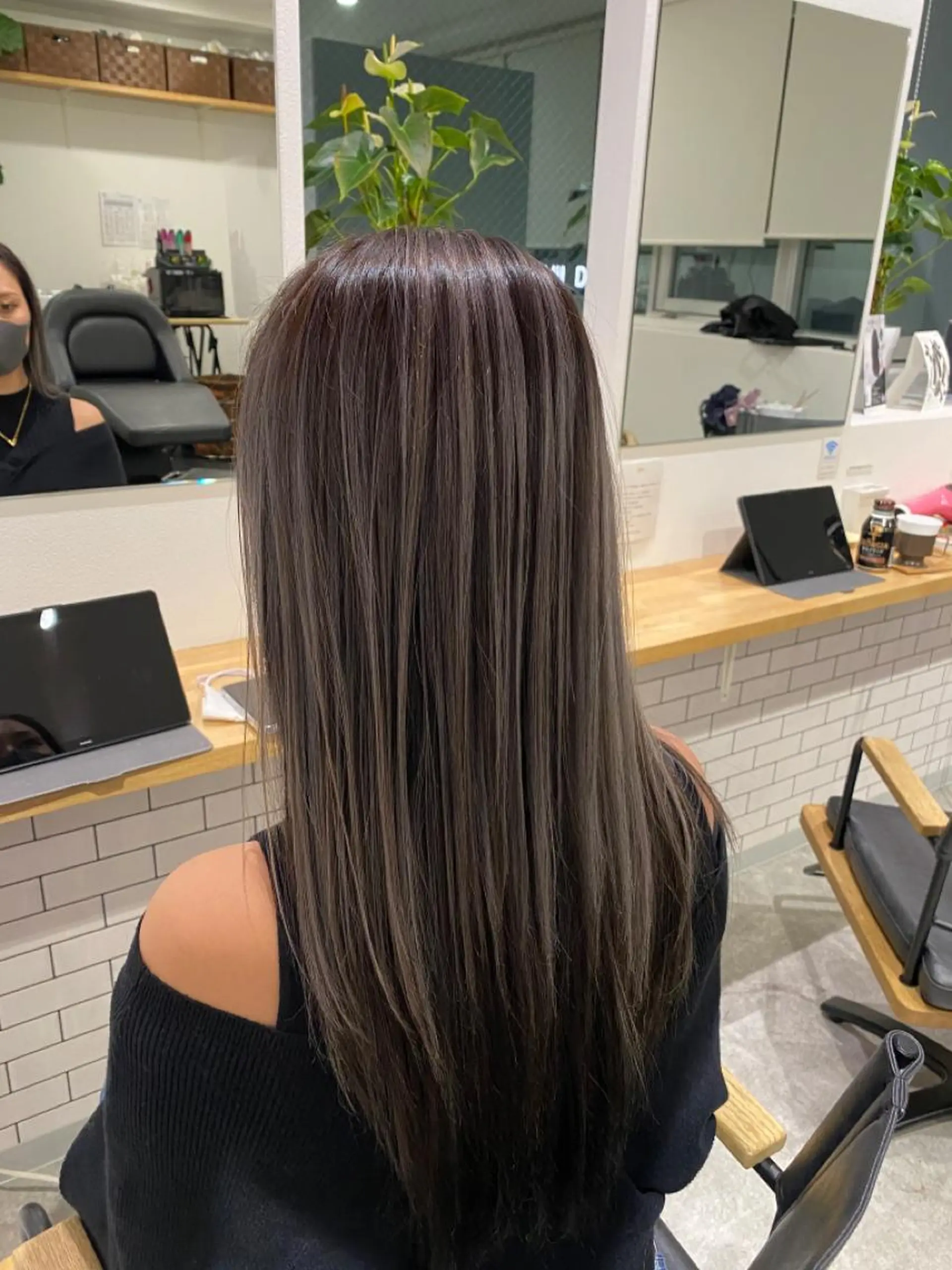 ミディアム カラー グレージュ ハイライトカラー ハイライト カット ヘアカラー トリートメント JILBLAN京都 ショート/ハイライトのヘアスタイル