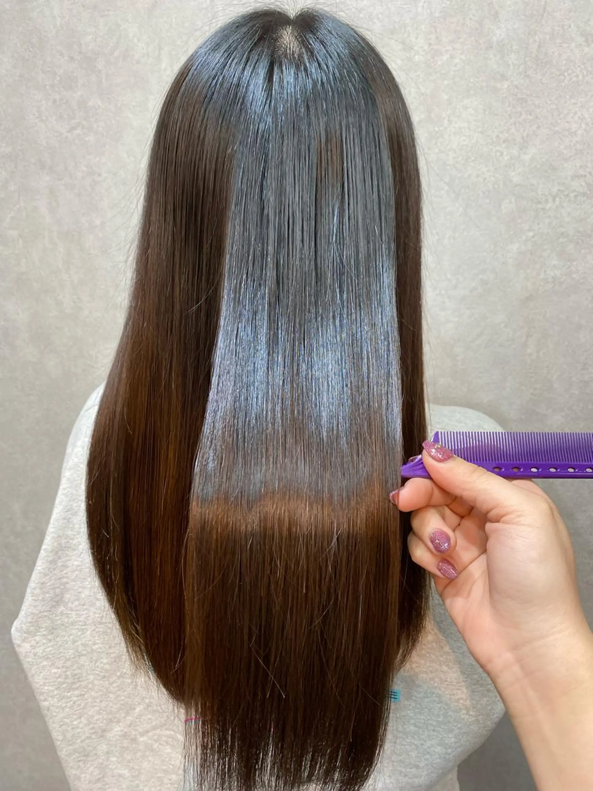 ロング カラー アクアカラー トリートメント 縮毛矯正 トリートメント ar clip表参道所属・💜髪質改善/ 艶カラー/ミナ🩷のヘアスタイル