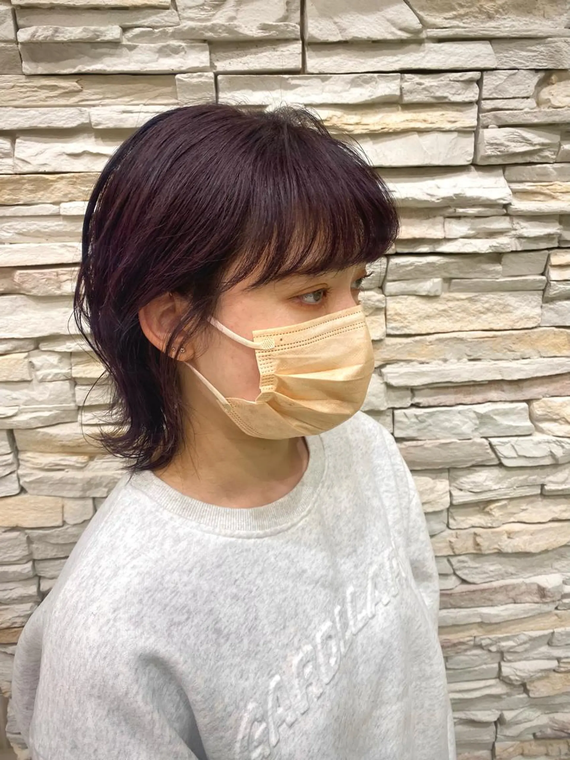 ミディアム カラー パープルカラー ヘアカラー トリートメント Reverie ZENKO所属・Reverieアリオ /矢部世成のヘアスタイル