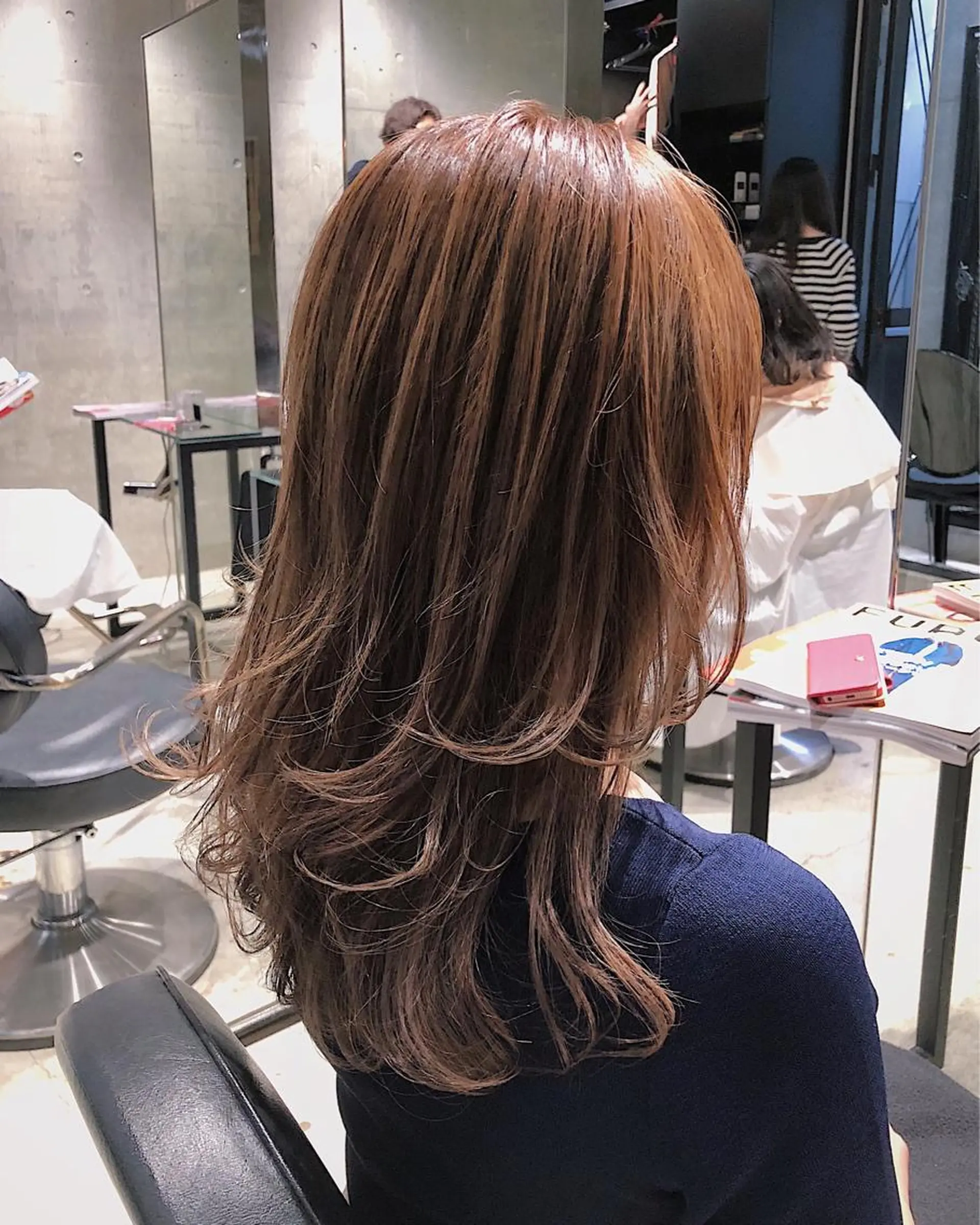ロング カラー ヘアアレンジ ブラウンカラー ココアブラウン ダブルカラー グラデーションカラー 遠藤悠大/メンズ縮毛 /メンズカットのヘアスタイル