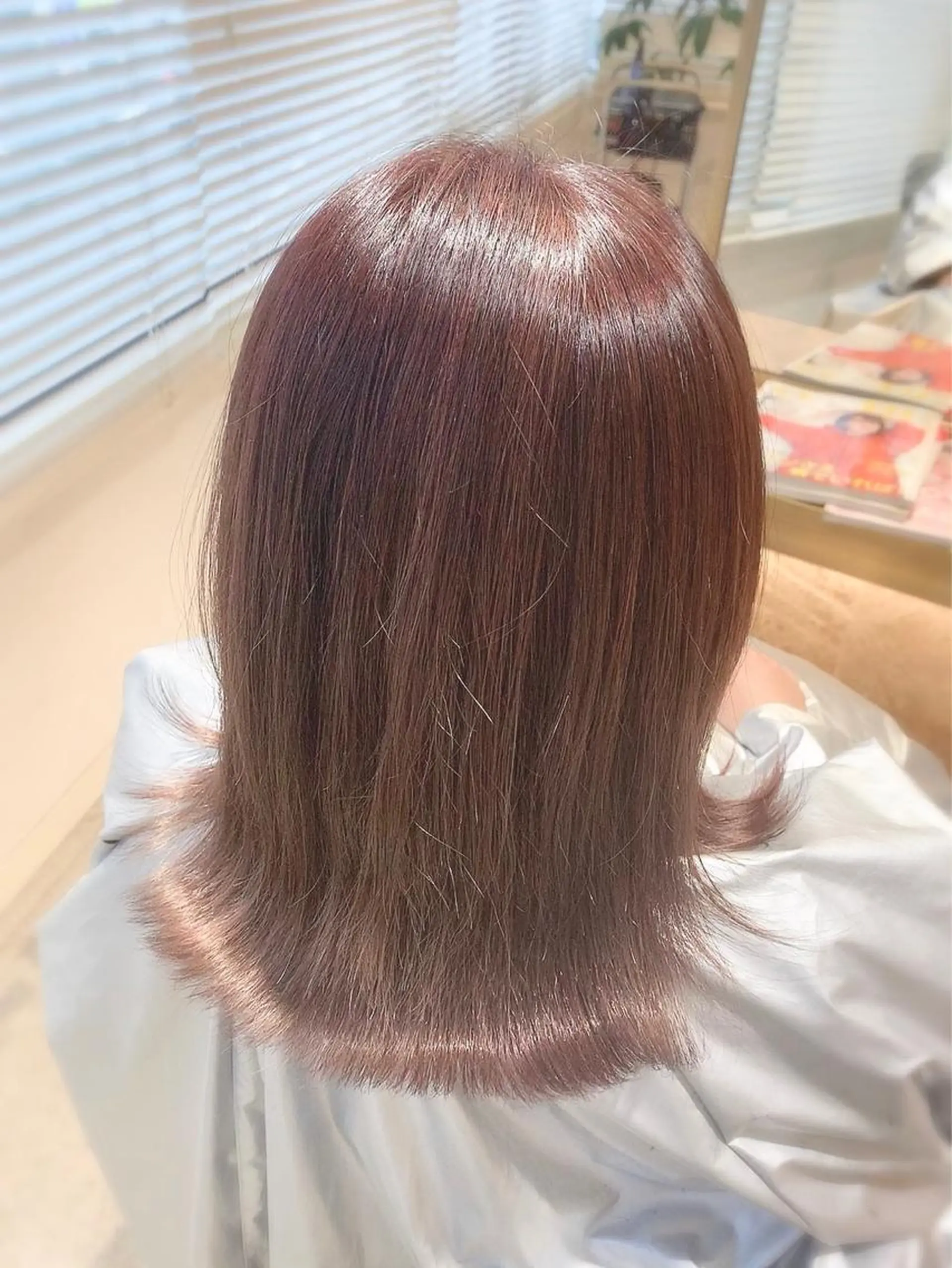 ミディアム ヘアカラー トリートメント ヘアセット 坂本 なつきのヘアスタイル