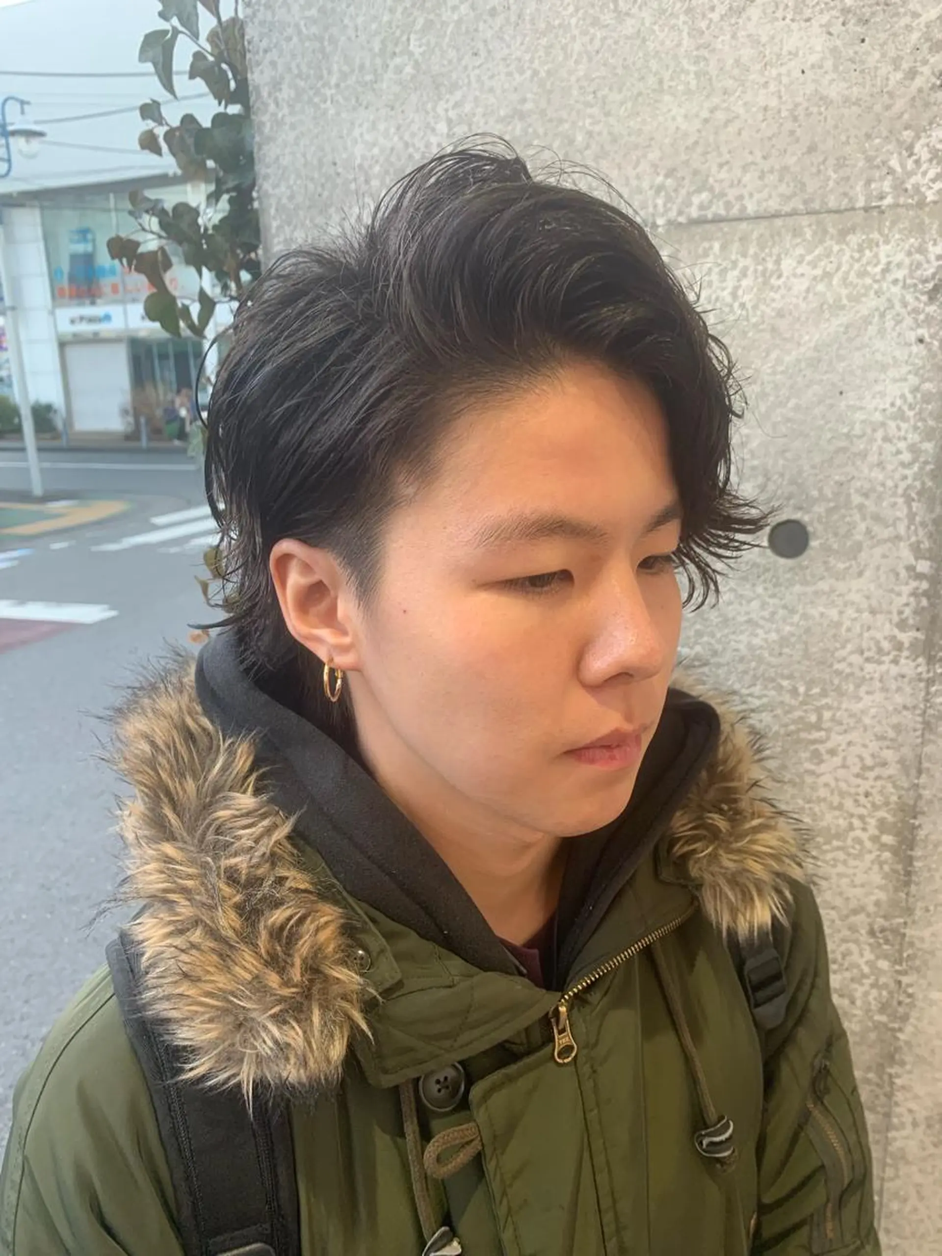 ショート パーマ メンズ メンズパーマフェード シモジタカヒロのヘアスタイル