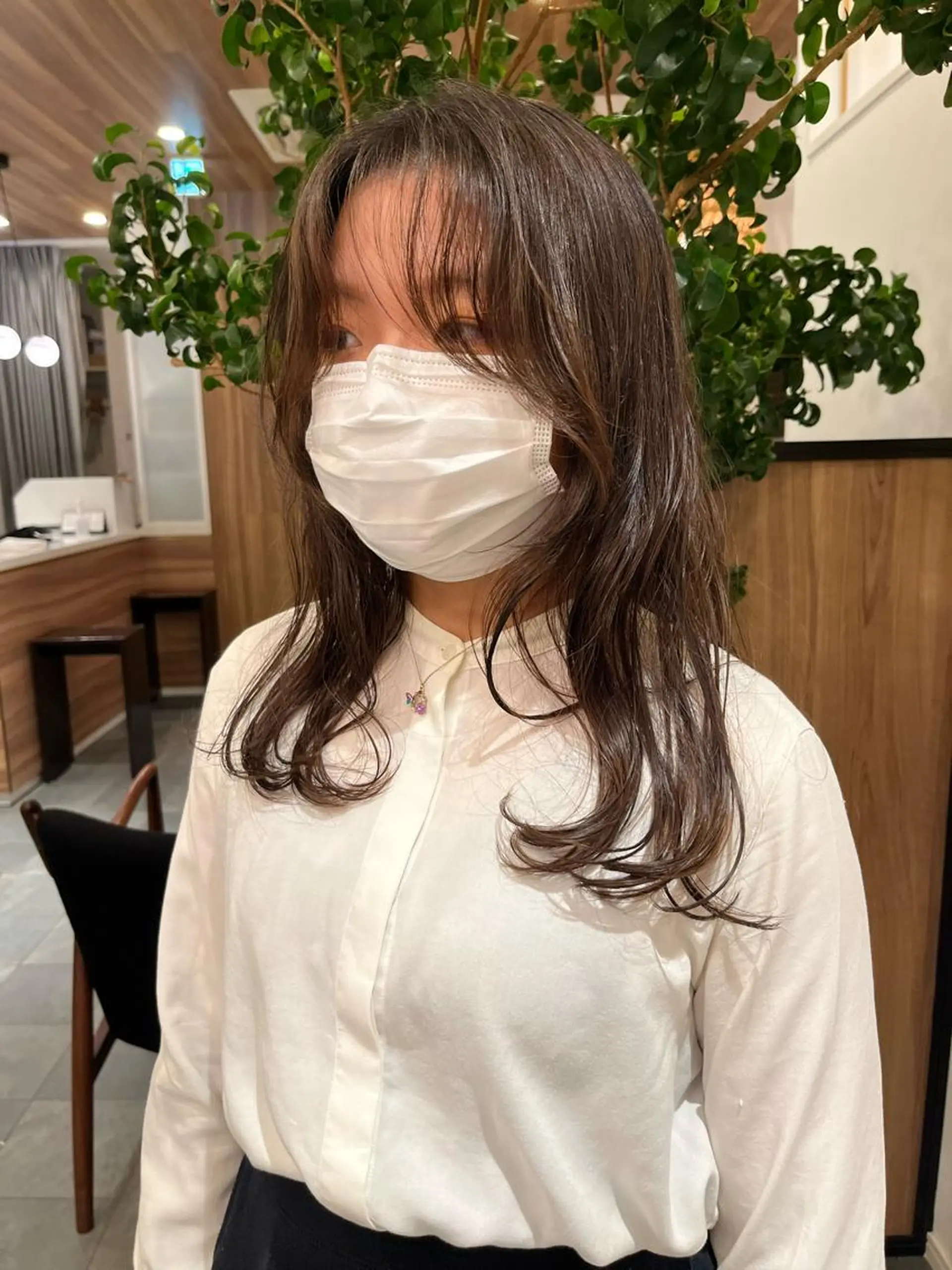 セミロング パーマ 門崎未依/レイヤー/ メンズカット🪿のヘアスタイル