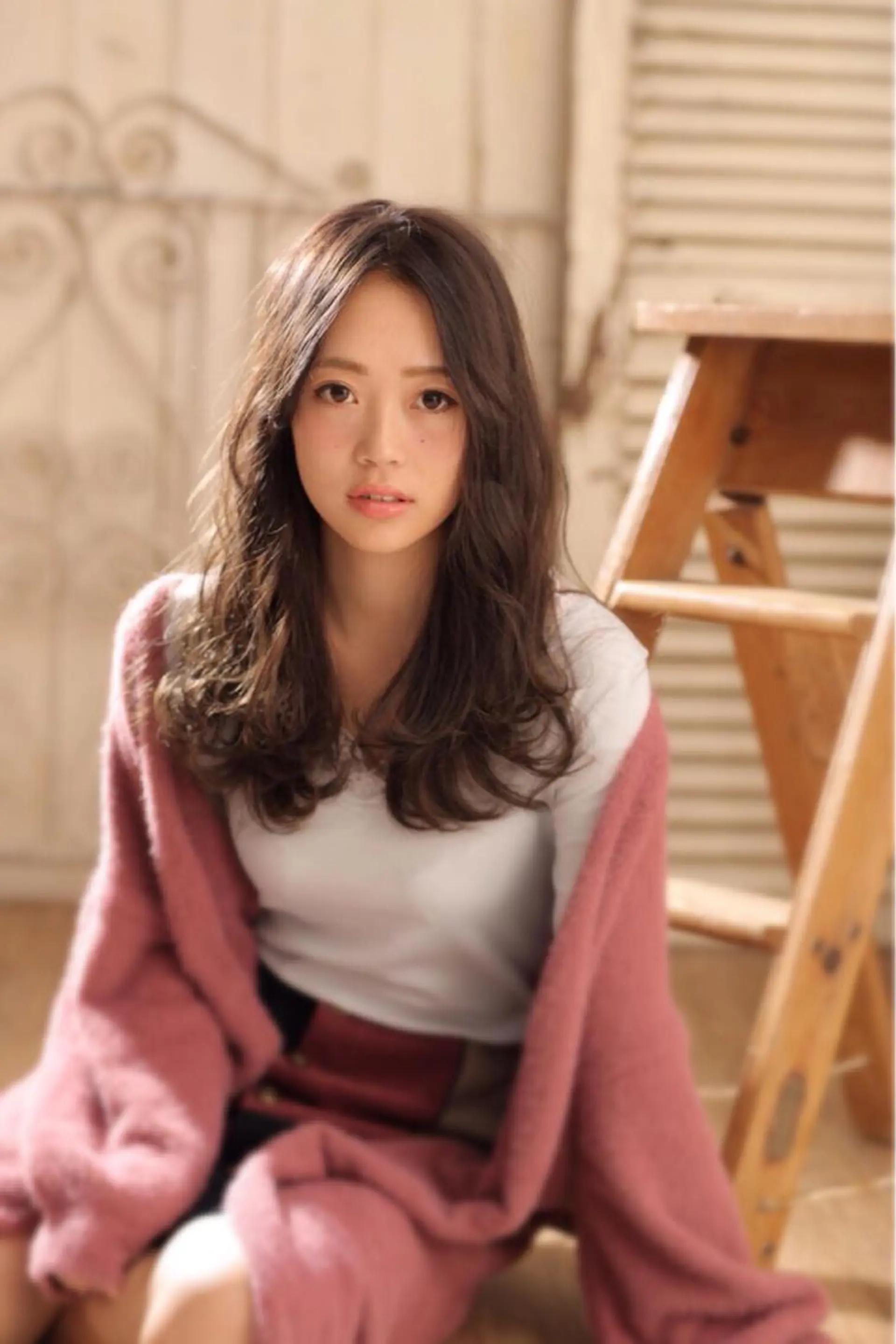 ロング カット ヘアカラー トリートメント 店長 奈須 雄紀のヘアスタイル