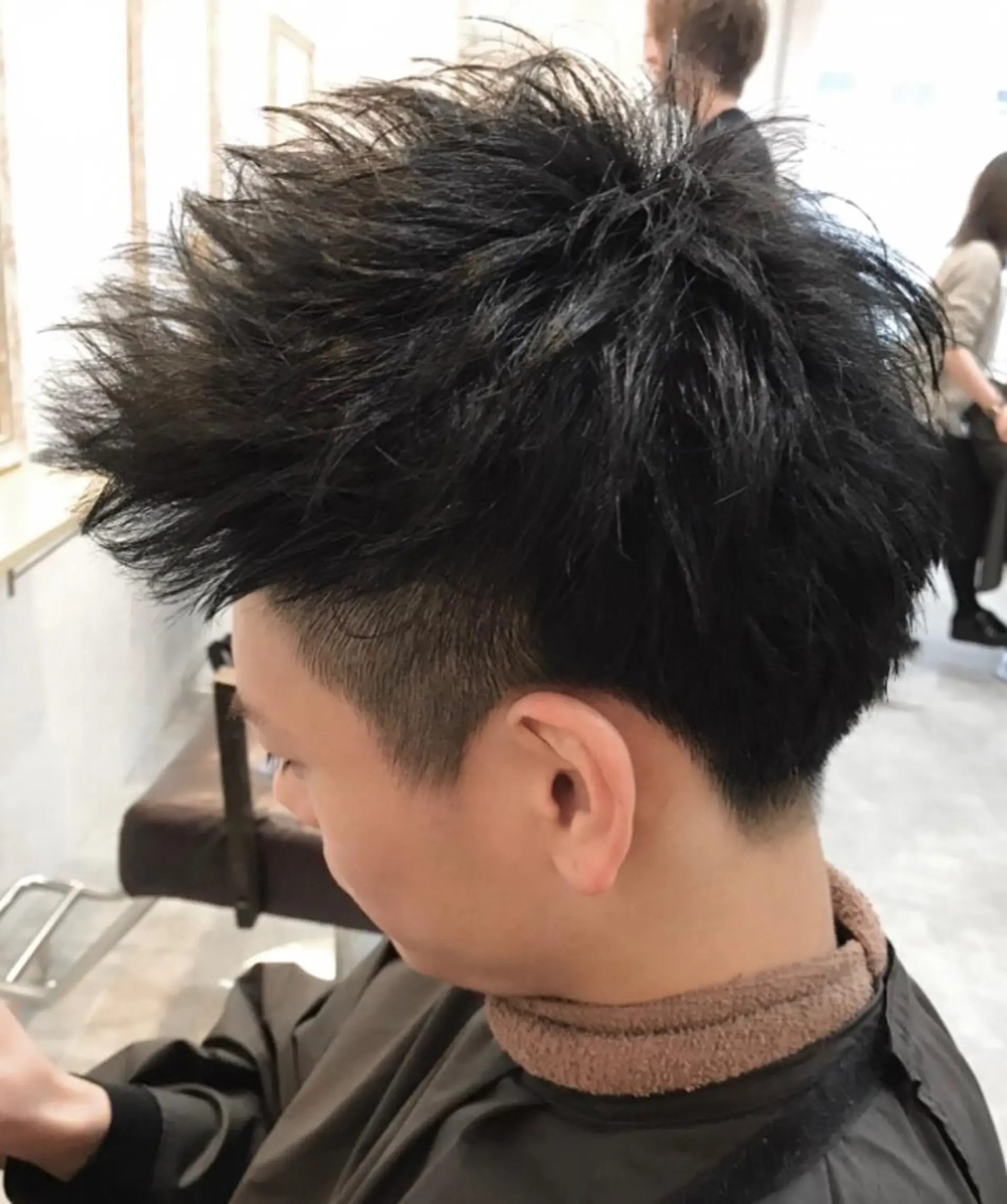 ショート メンズ モヒカン 【Zina札幌大通】 店長　福間 和也のヘアスタイル