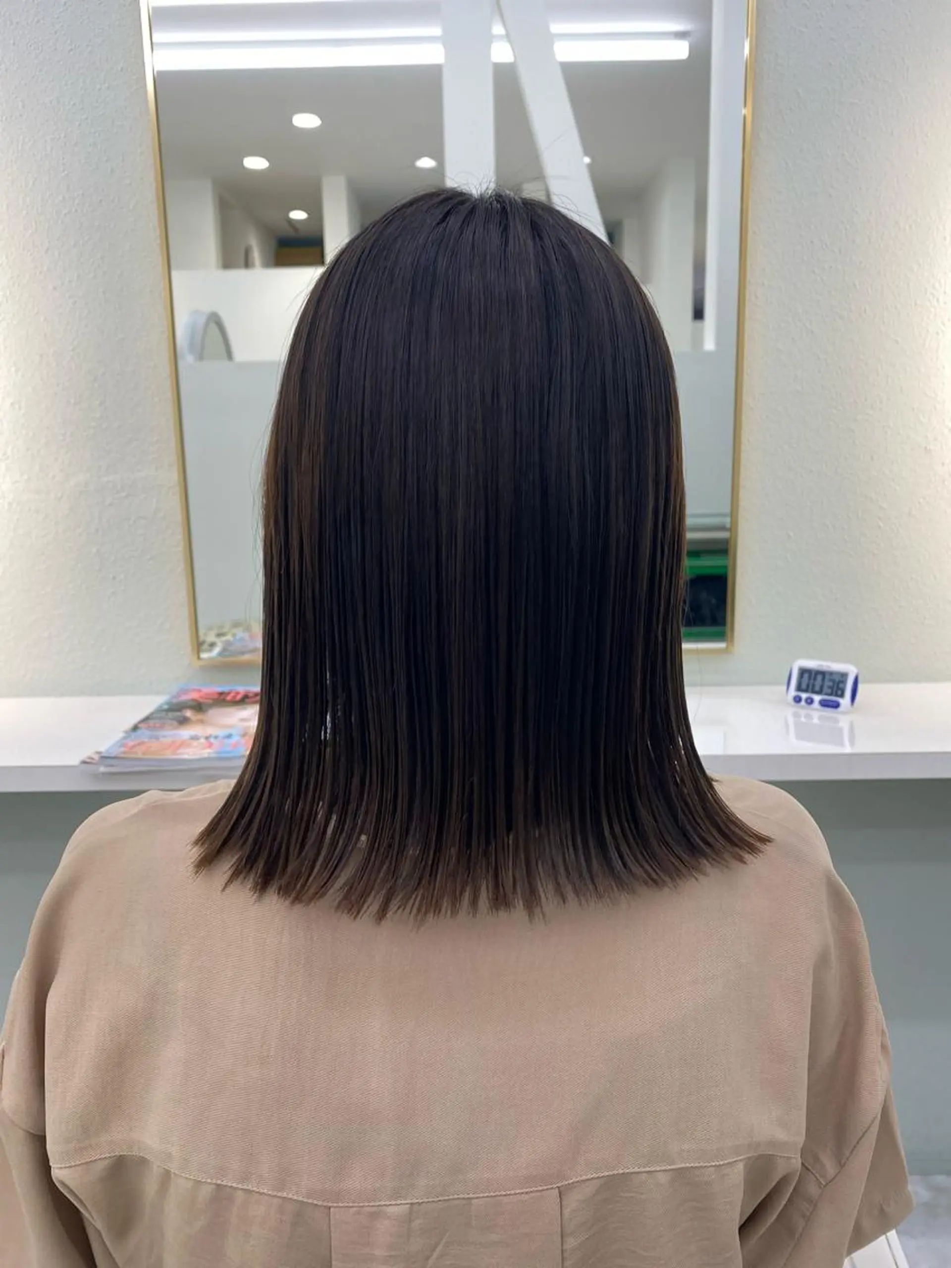セミロング パーマ 中川 茜里のヘアスタイル