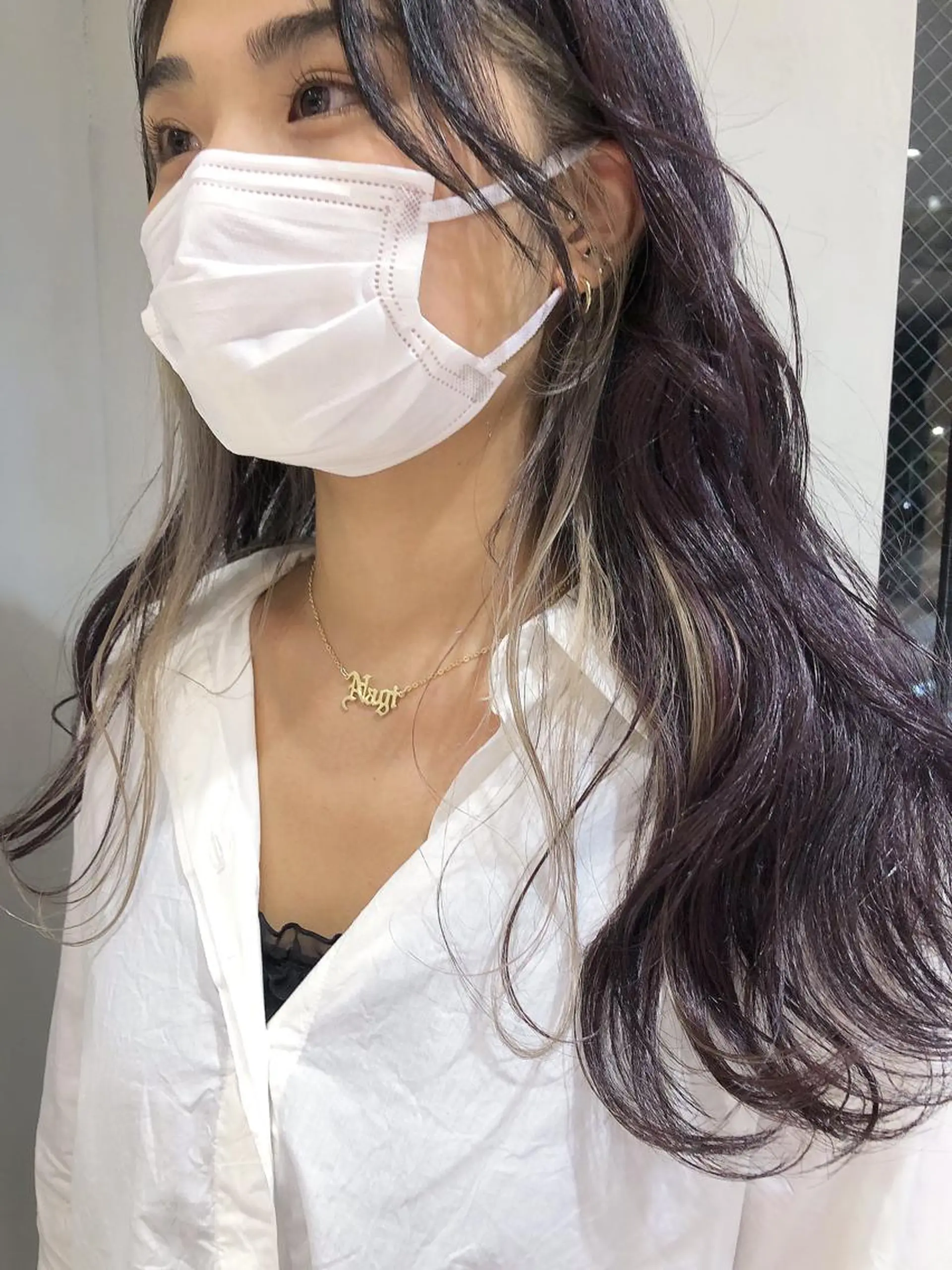 セミロング カラー 圧倒的透明感カラー nana🦕のヘアスタイル