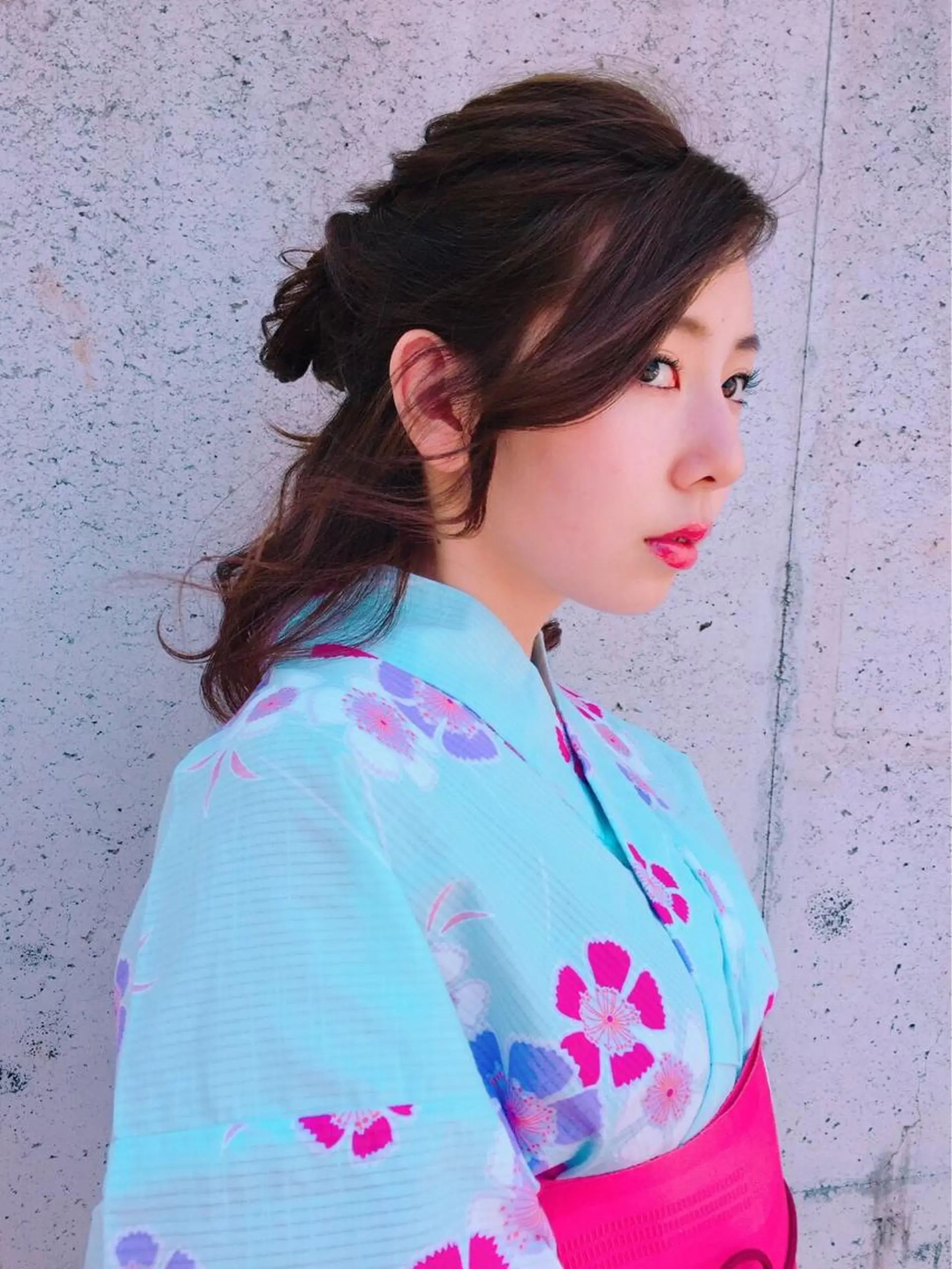 ヘアアレンジ ハーフアップ yukari 艶髪ヘアのヘアスタイル