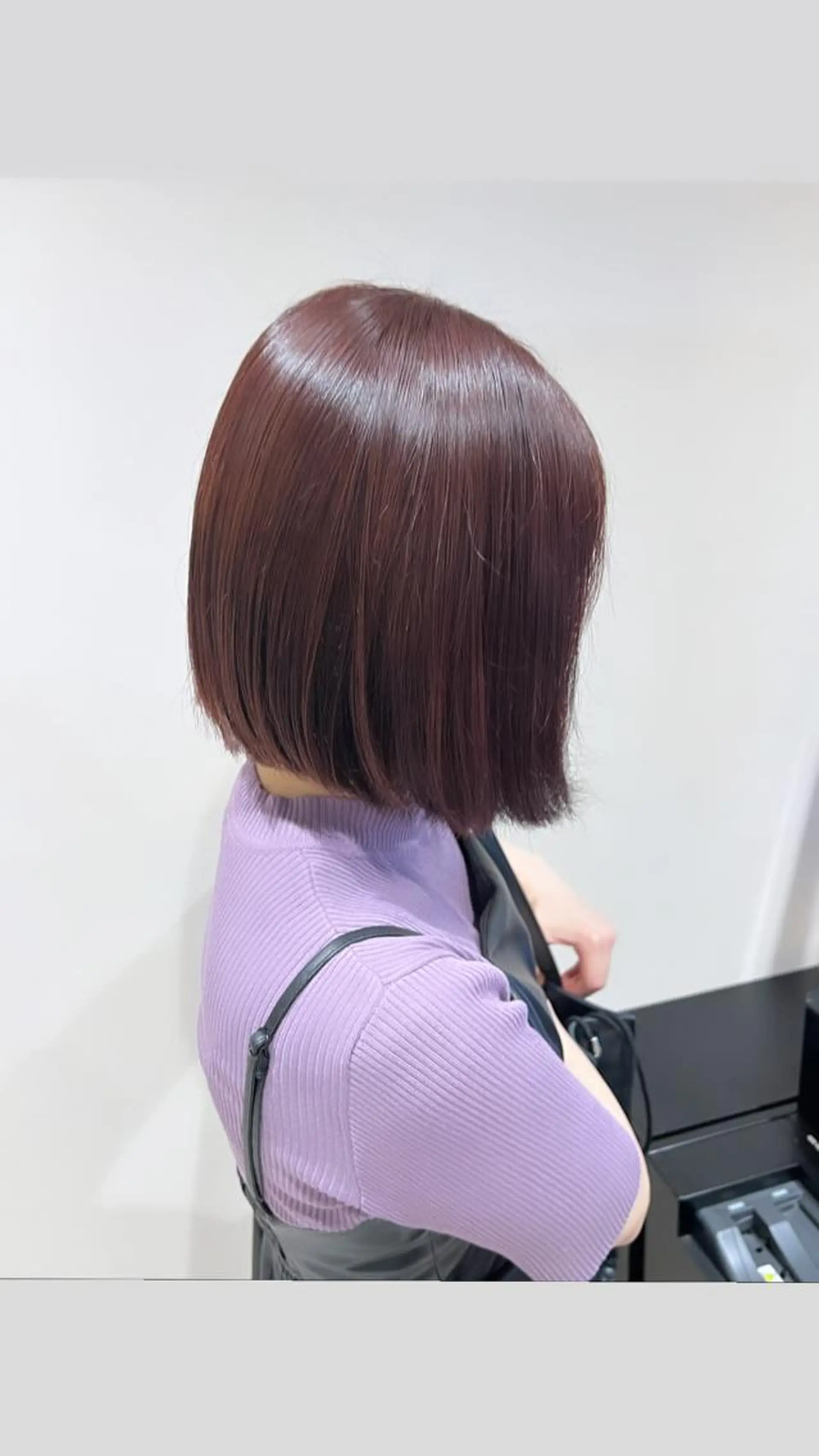 ショート カラー ラベンダーカラー ラベンダーピンク ピンクカラー ノイシキ サキのヘアスタイル