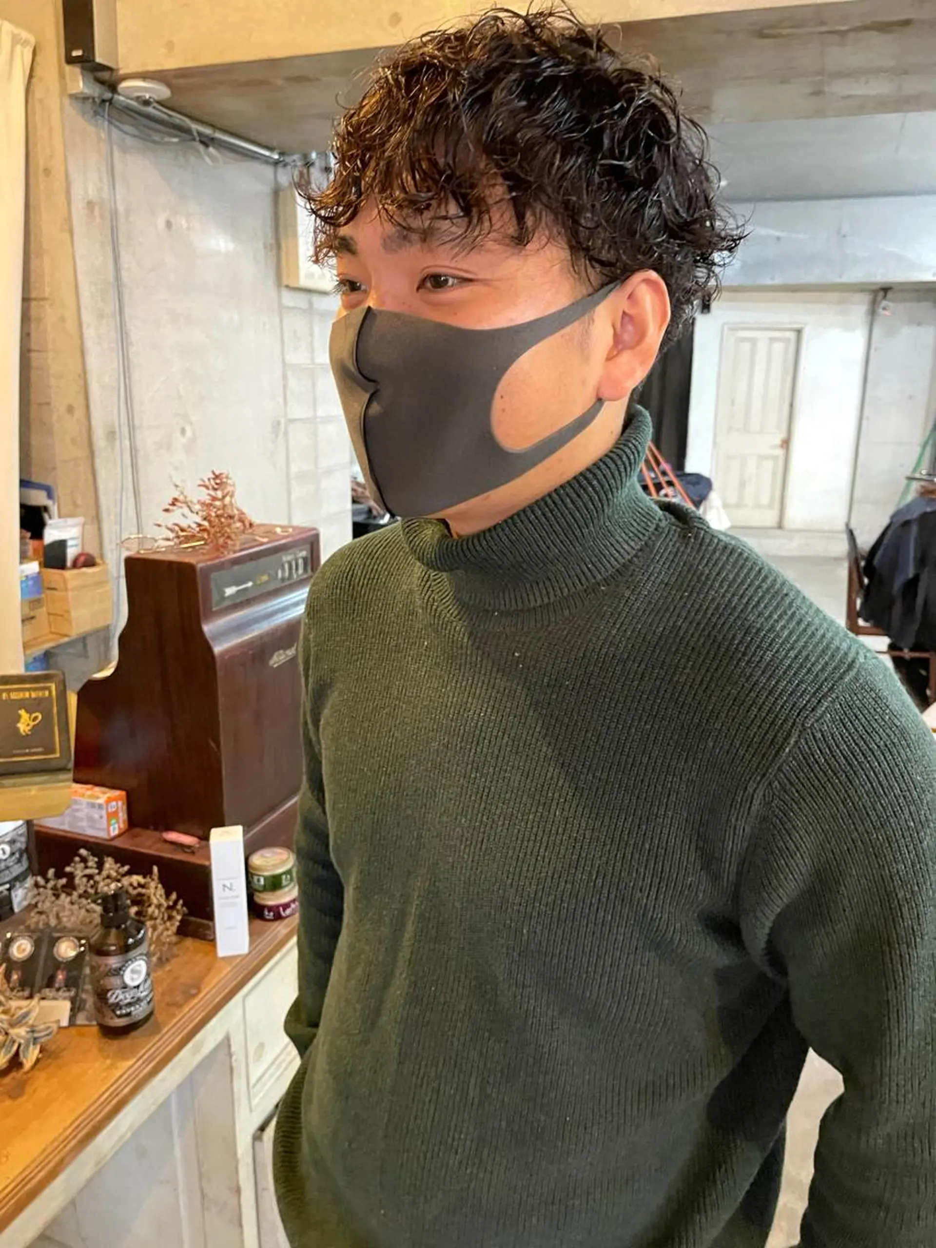 メンズ カット パーマ メンズ特化美容師 ハスイルイのヘアスタイル