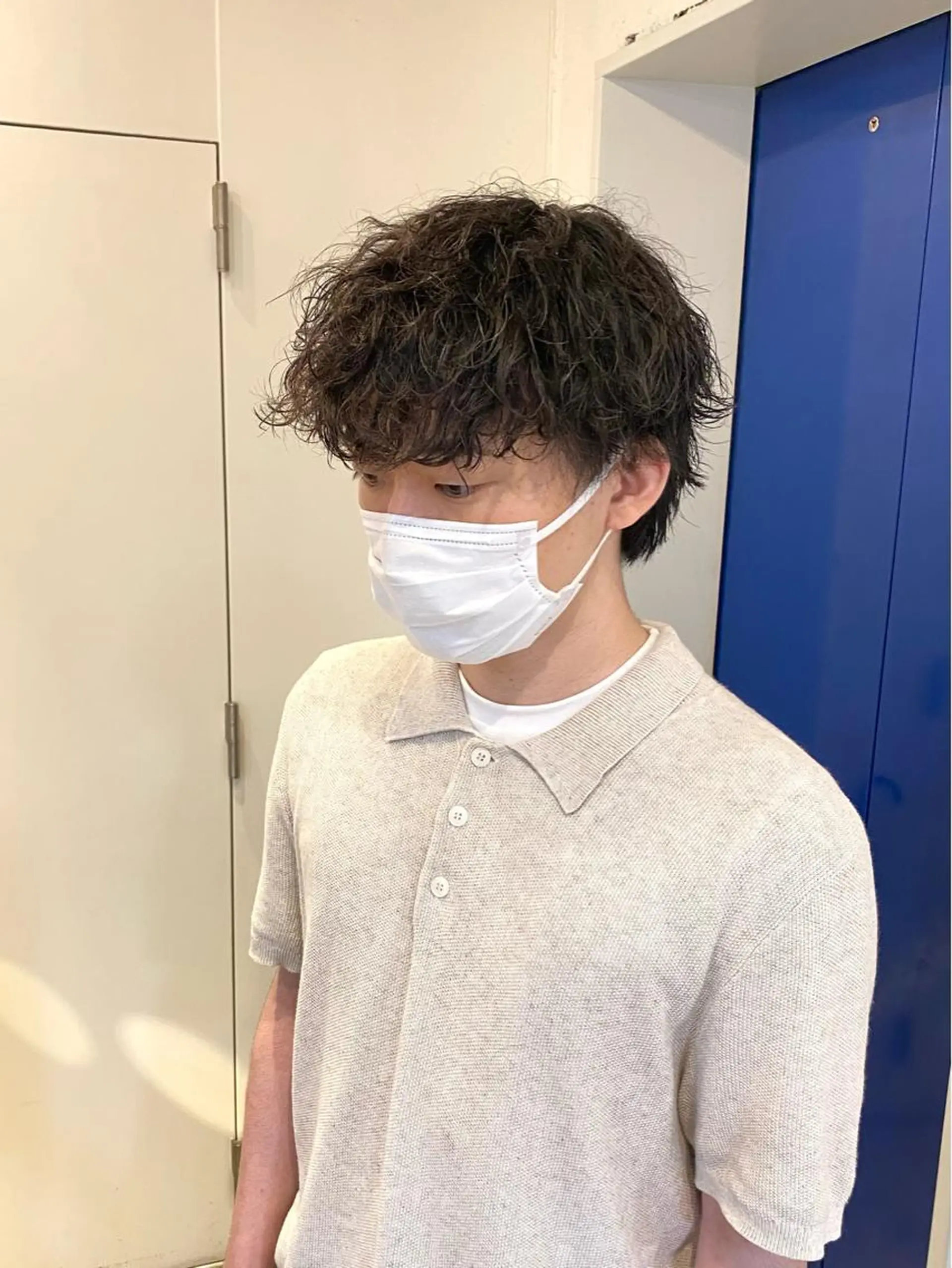 パーマ メンズ 波巻きパーマ JINKIメンズ特化 メンズカットパーマのヘアスタイル