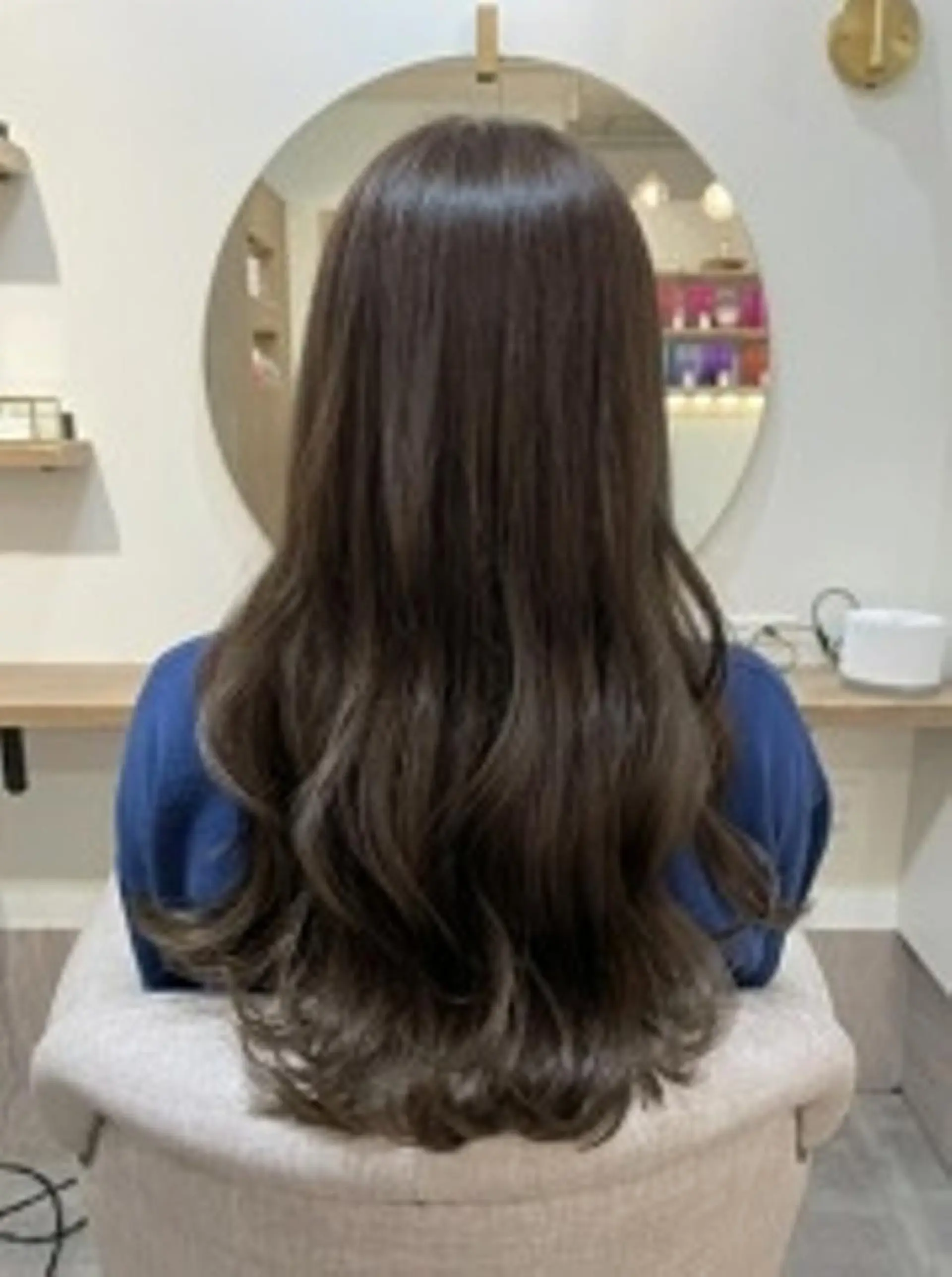 ロング カラー アディクシーカラー ベージュカラー カット ヘアカラー トリートメント Rinko リンコのヘアスタイル