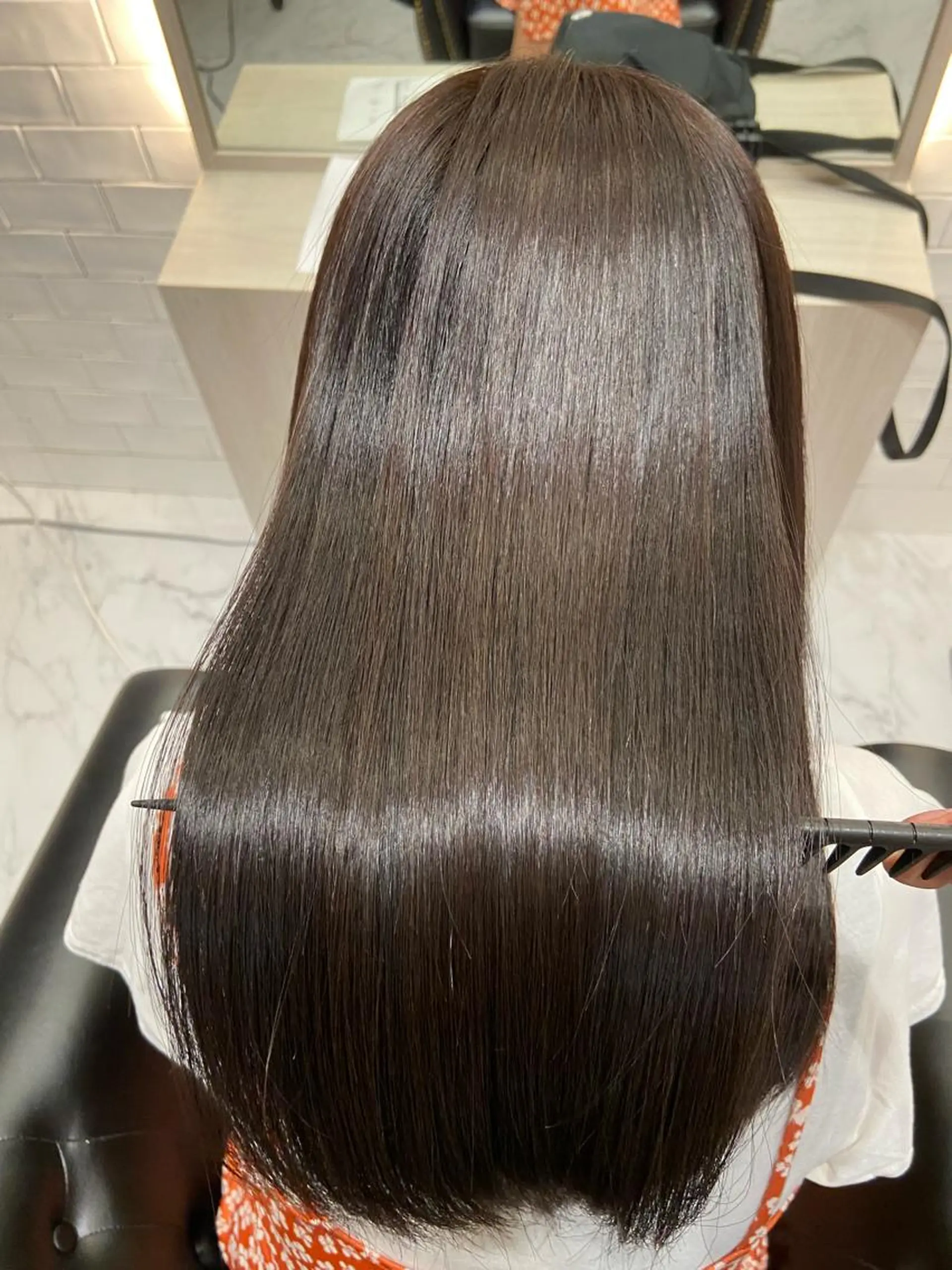 ロング 髪質改善 縮毛矯正 トリートメント ツバサ 髪質改善のヘアスタイル