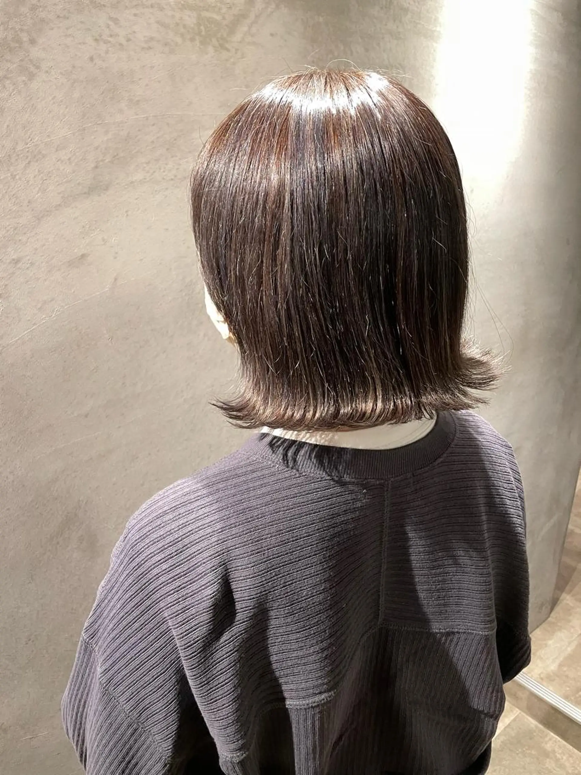 ショート 切りっぱなしボブ ボブ アワ ダイキのヘアスタイル