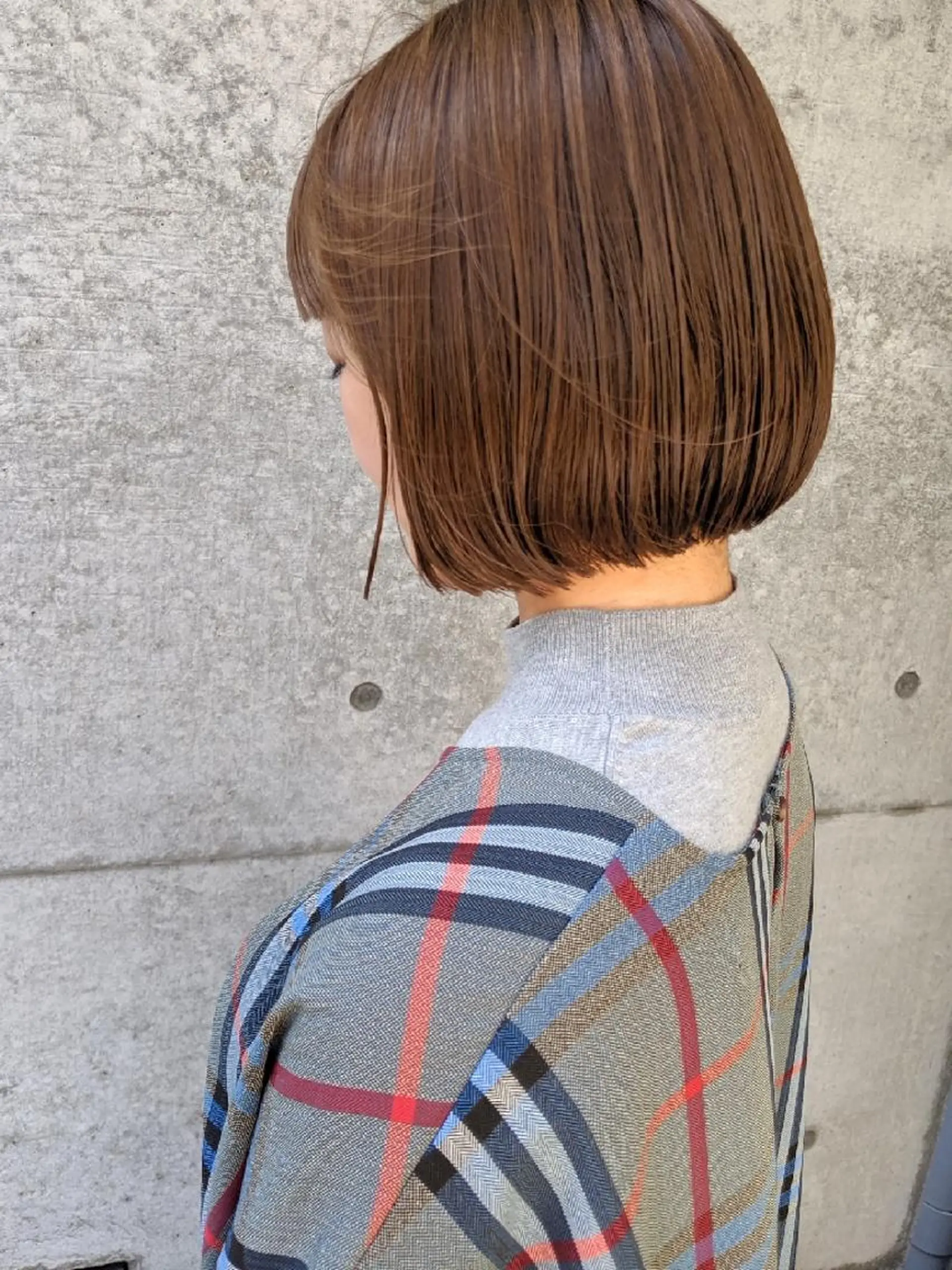 ショート ワンレンボブ ショートボブ ボブ ショートヘア 南堀江 möwen ( メーヴェ )所属・mowen RUIのヘアスタイル