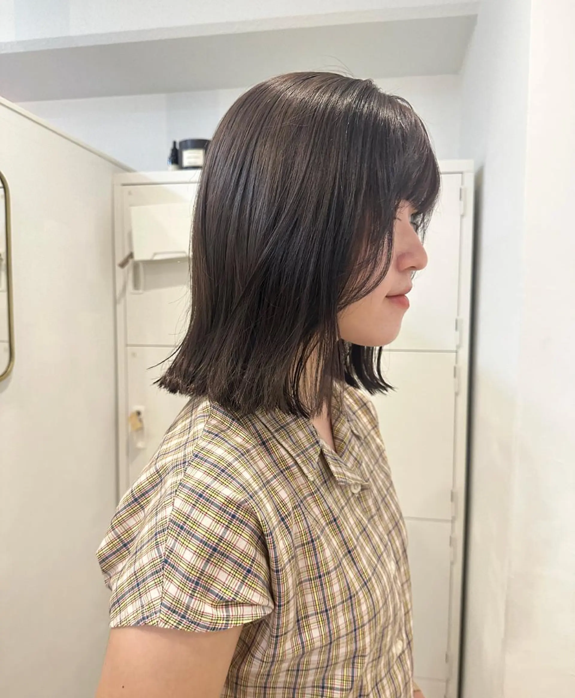 ミディアム ヘアカラー トリートメント 梅田/柔らかカラー/ オオハシ リナコのヘアスタイル