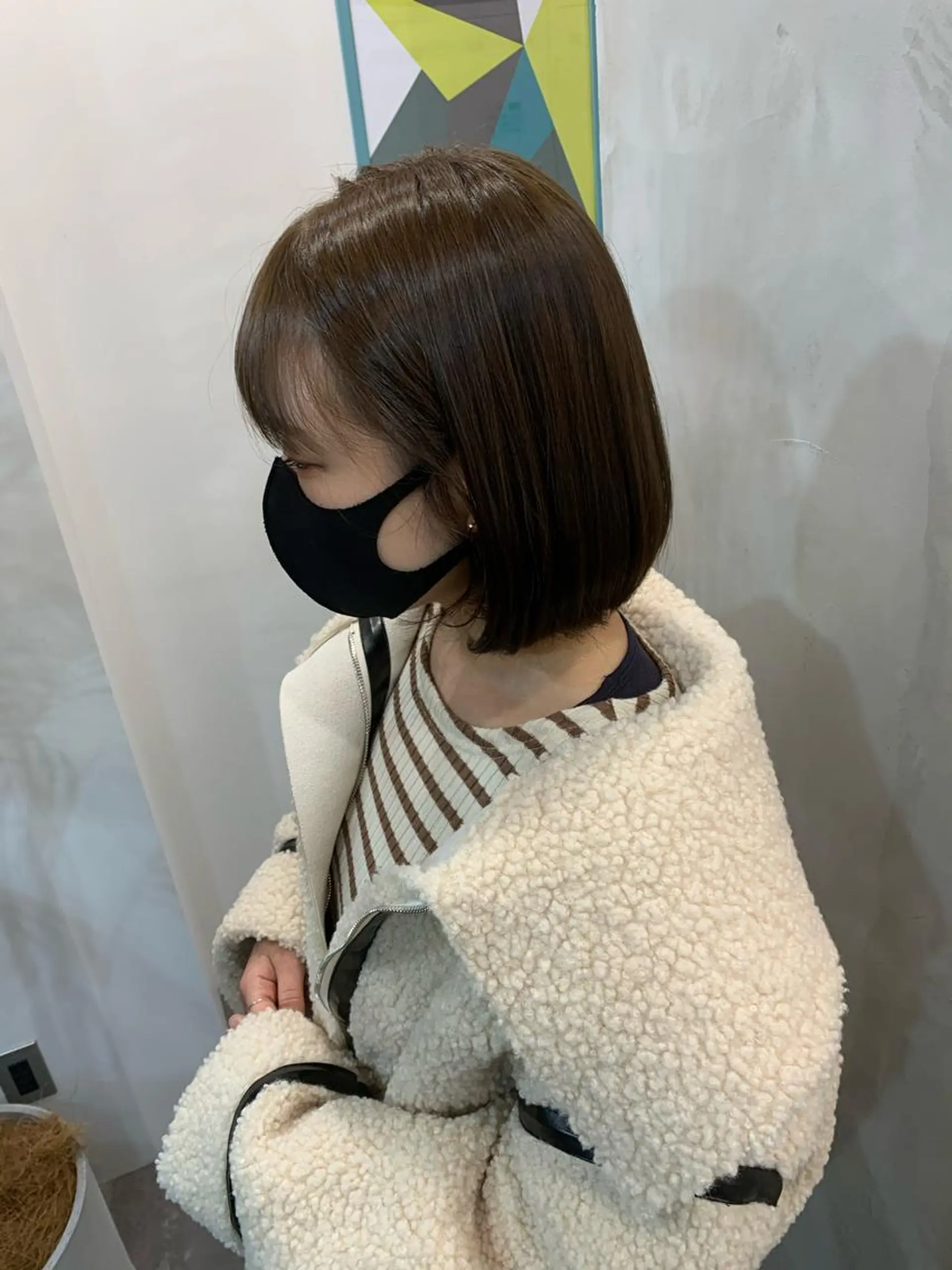 ミディアム ボブ カット ヘアカラー トリートメント 🟤TAP🟤 木曳野　金沢店のヘアスタイル
