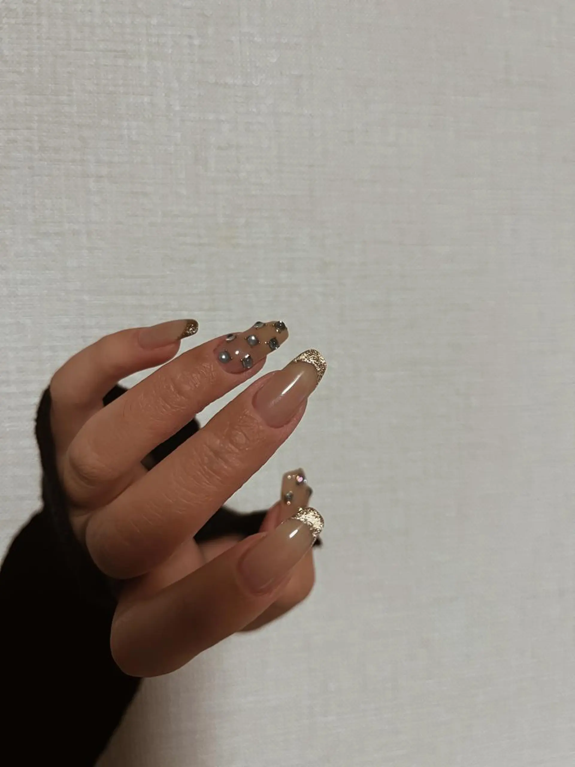 ネイル アートネイル フレンチネイル マグネットネイル マグネットフレンチ ストーンネイル ハンドネイル Glanz regaro所属・Glanz regaroのネイルデザイン