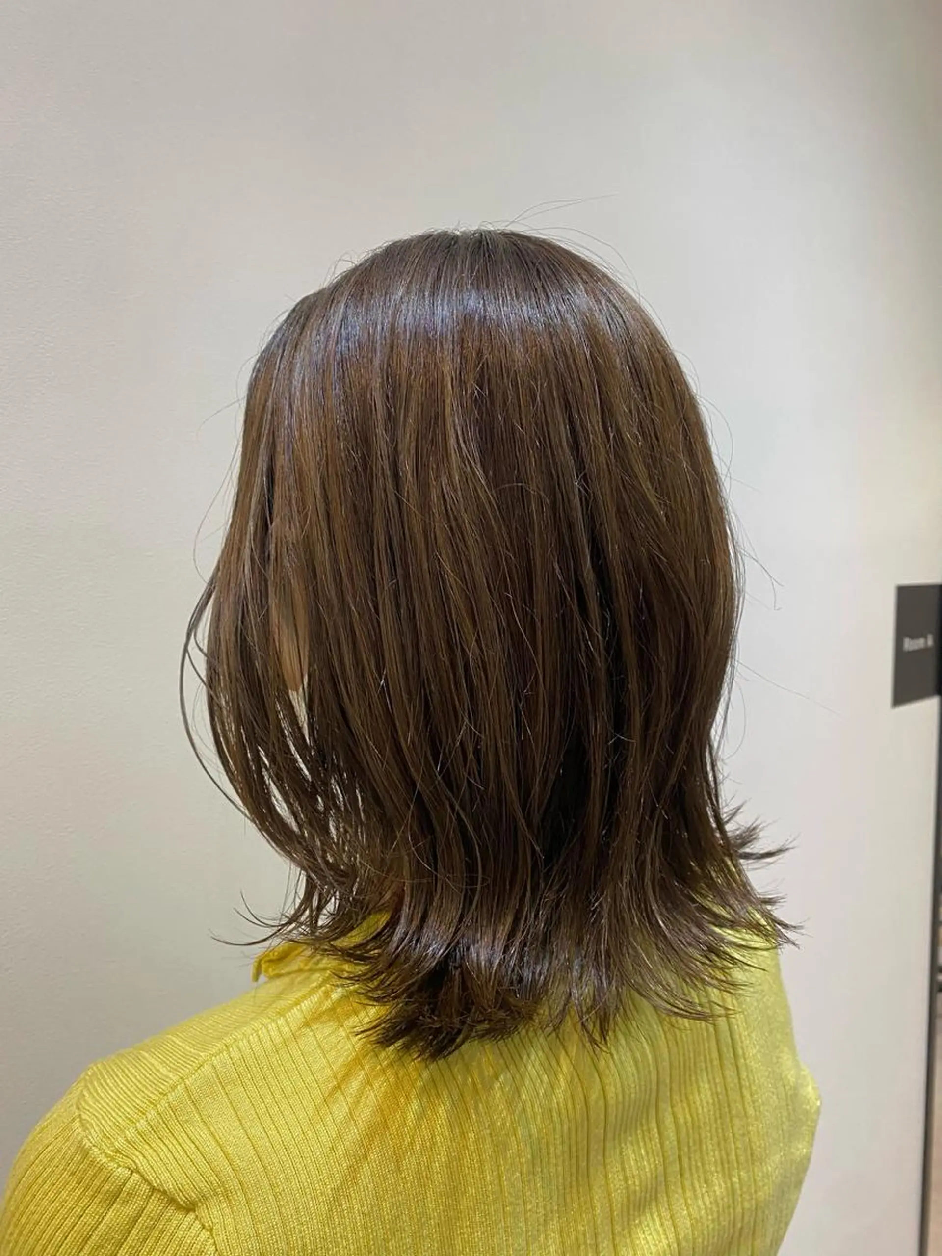 ミディアム ミディアムパーマ ボブ デート ハイライト 髪質改善 カット ヘアカラー トリートメント ♡オシャ髪♡AI ✂️newi町田のヘアスタイル