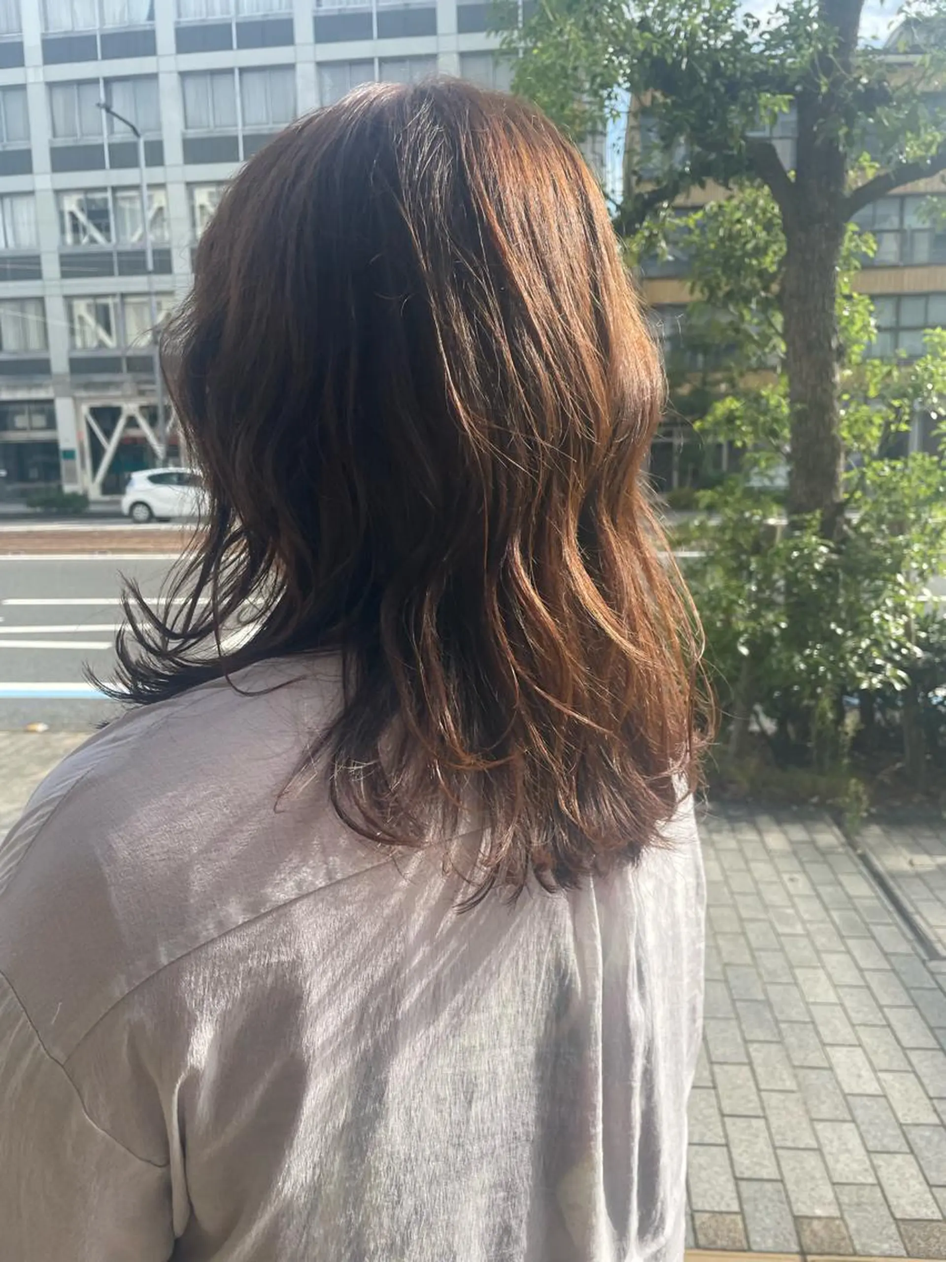 ミディアム カラー ブラウンカラー Era Hatsuneのヘアスタイル