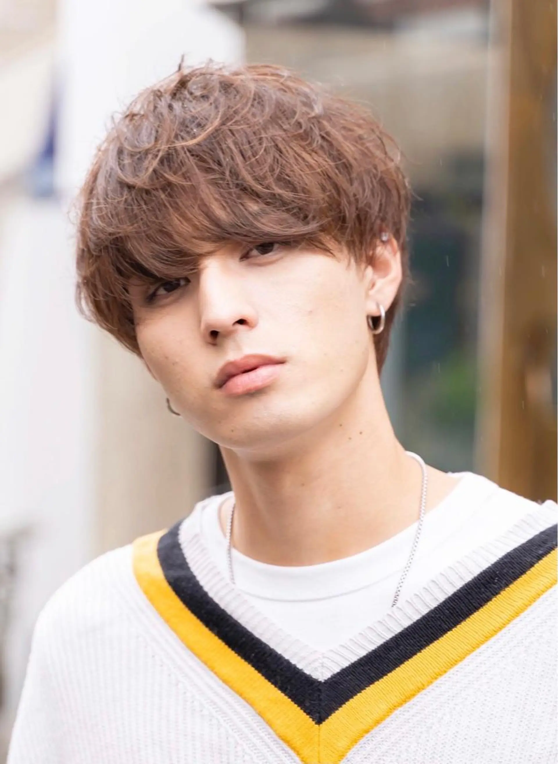 ショート カラー パーマ メンズ カット ヘアセット 韓国ヘア/髪質改善 ✂️ヤマトのヘアスタイル