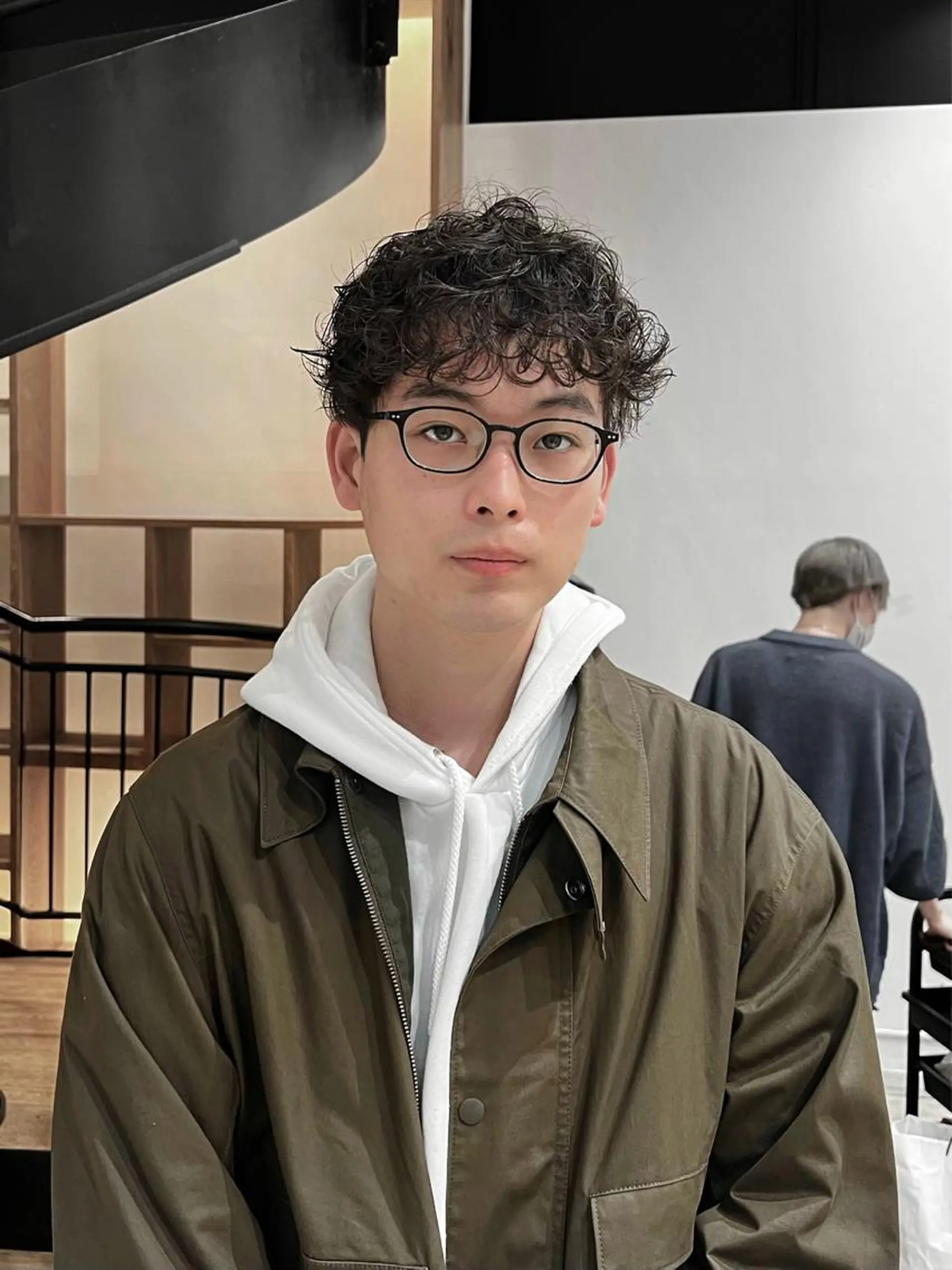 パーマ メンズ メンズパーマ カット パーマ Qin shaire salon 原宿verno店所属・【センターパート】 ETO／江藤翼の眉毛・アイブロウイメージ