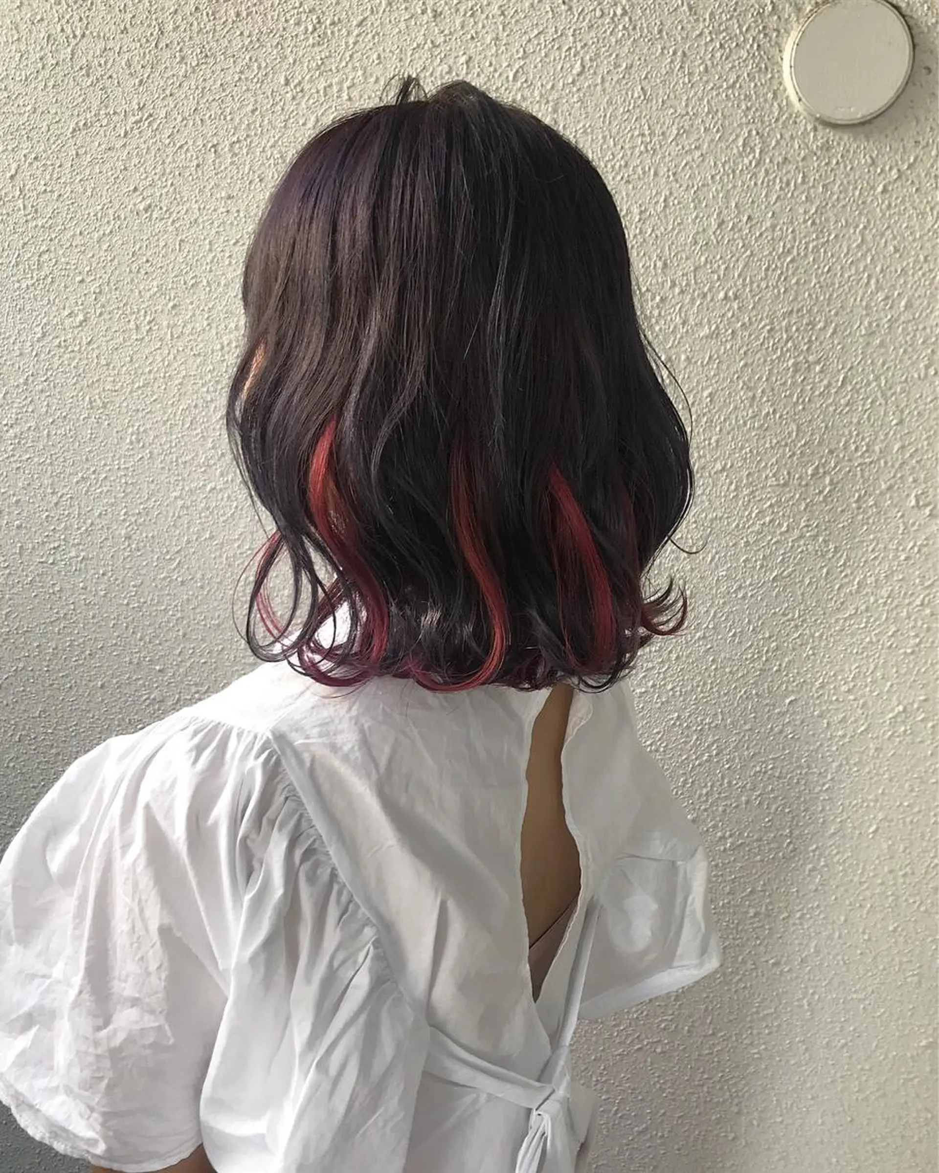 ショート カラー ブリーチ ダブルカラー インナーカラー インナーカラー/天神 ブリーチ/吉田のヘアスタイル