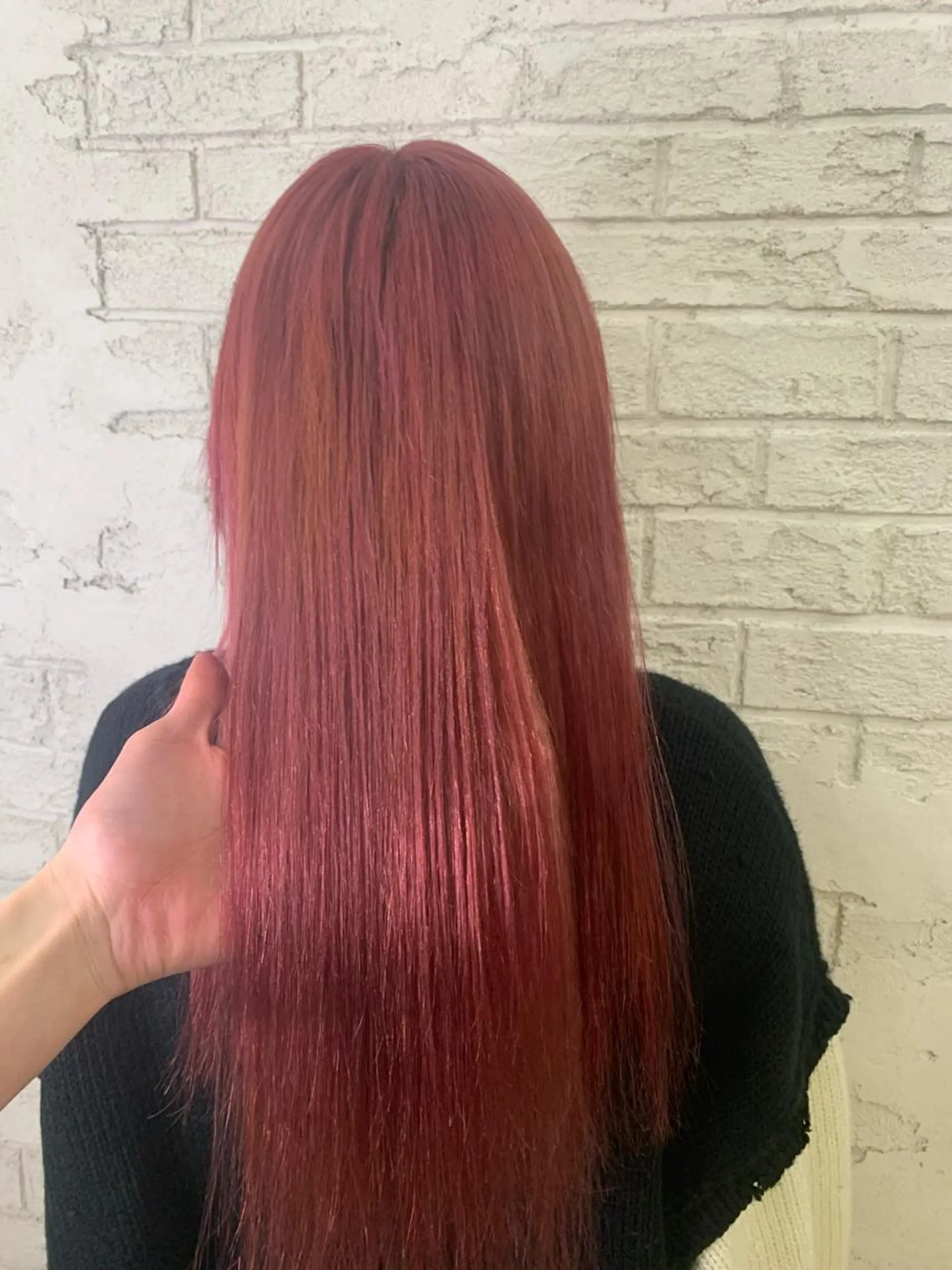 ロング カラー ブリーチ ケアブリーチ ダブルカラー ピンクカラー カット ブリーチ特化 ハイトーンRYOYAのヘアスタイル