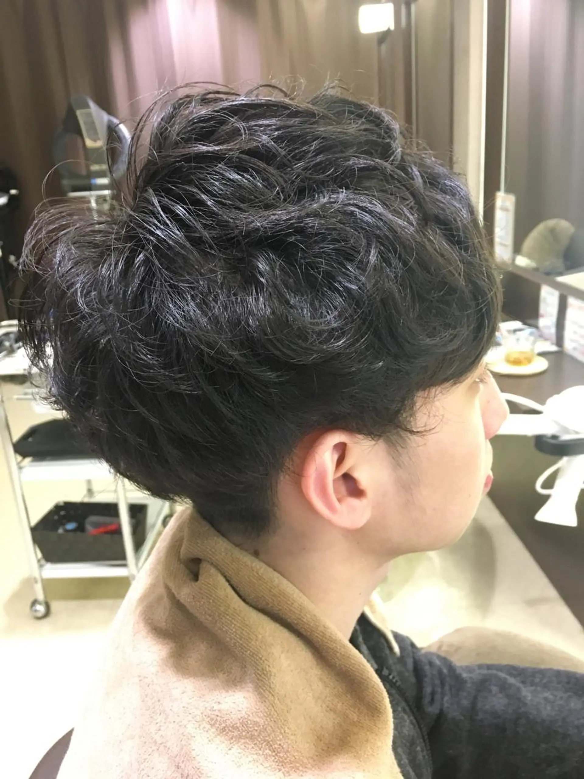 パーマ メンズ カット パーマ 伊藤 元気のヘアスタイル