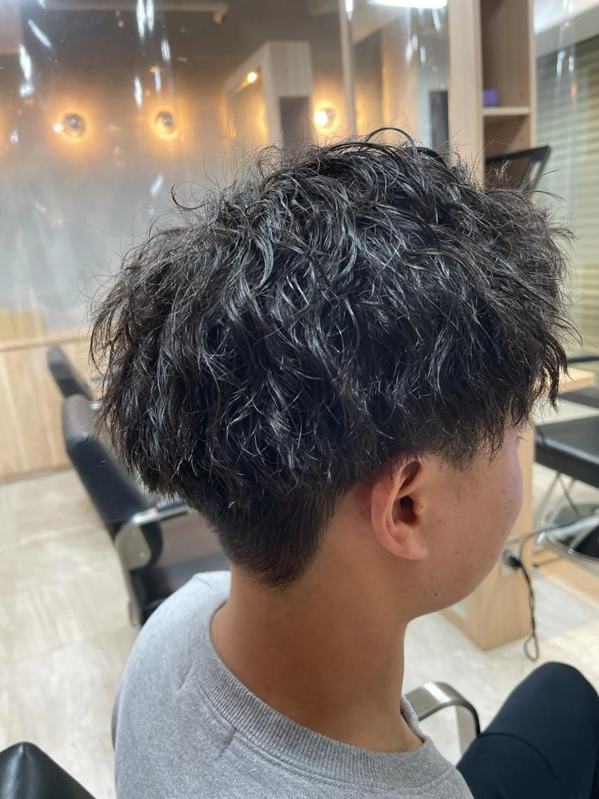 ショート パーマ メンズ 🫧似合わせカット としき/立川のヘアスタイル