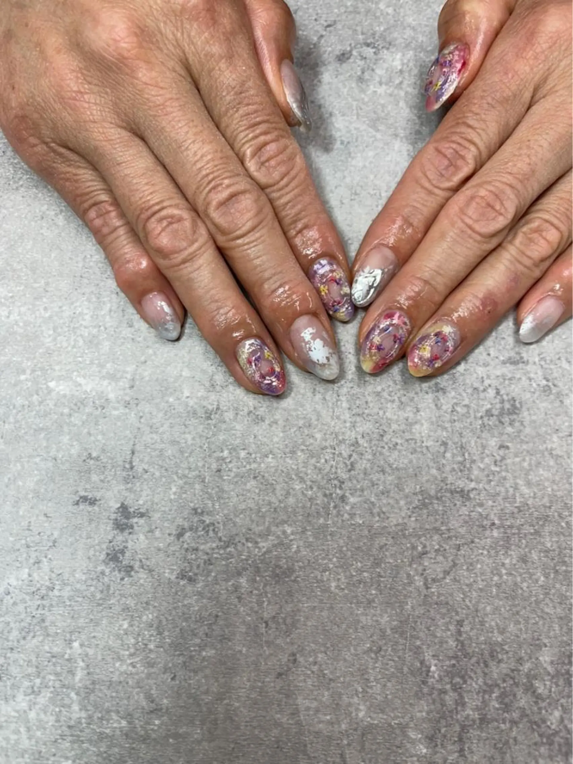 ネイル アートネイル フラワーネイル ジェルネイル マットネイル オフィスネイル FASTNAIL PLUS 新宿店のネイルデザイン