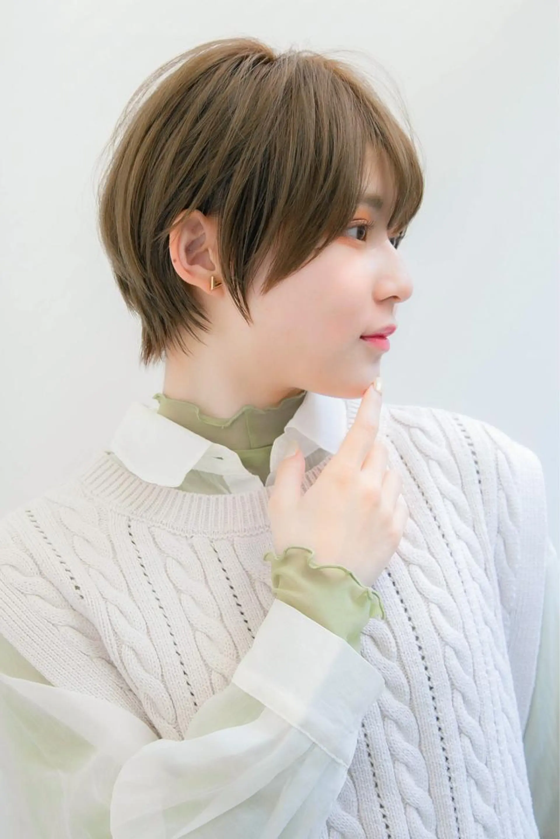 ショート ヘアカラー トリートメント 縮毛/ショート/ ボブ/レイヤー/小原のヘアスタイル
