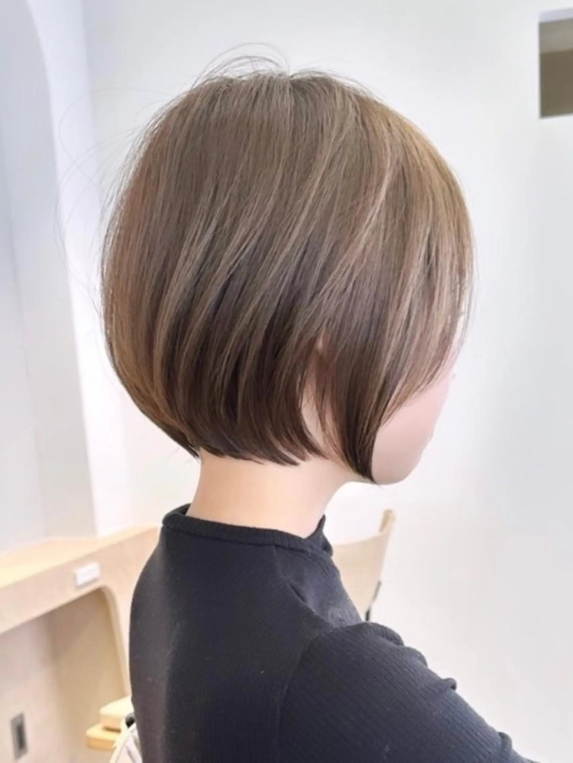 ショート カラー ulu名古屋栄所属・落合しほ/韓国ヘア/ 髪質改善/縮毛矯正のヘアスタイル