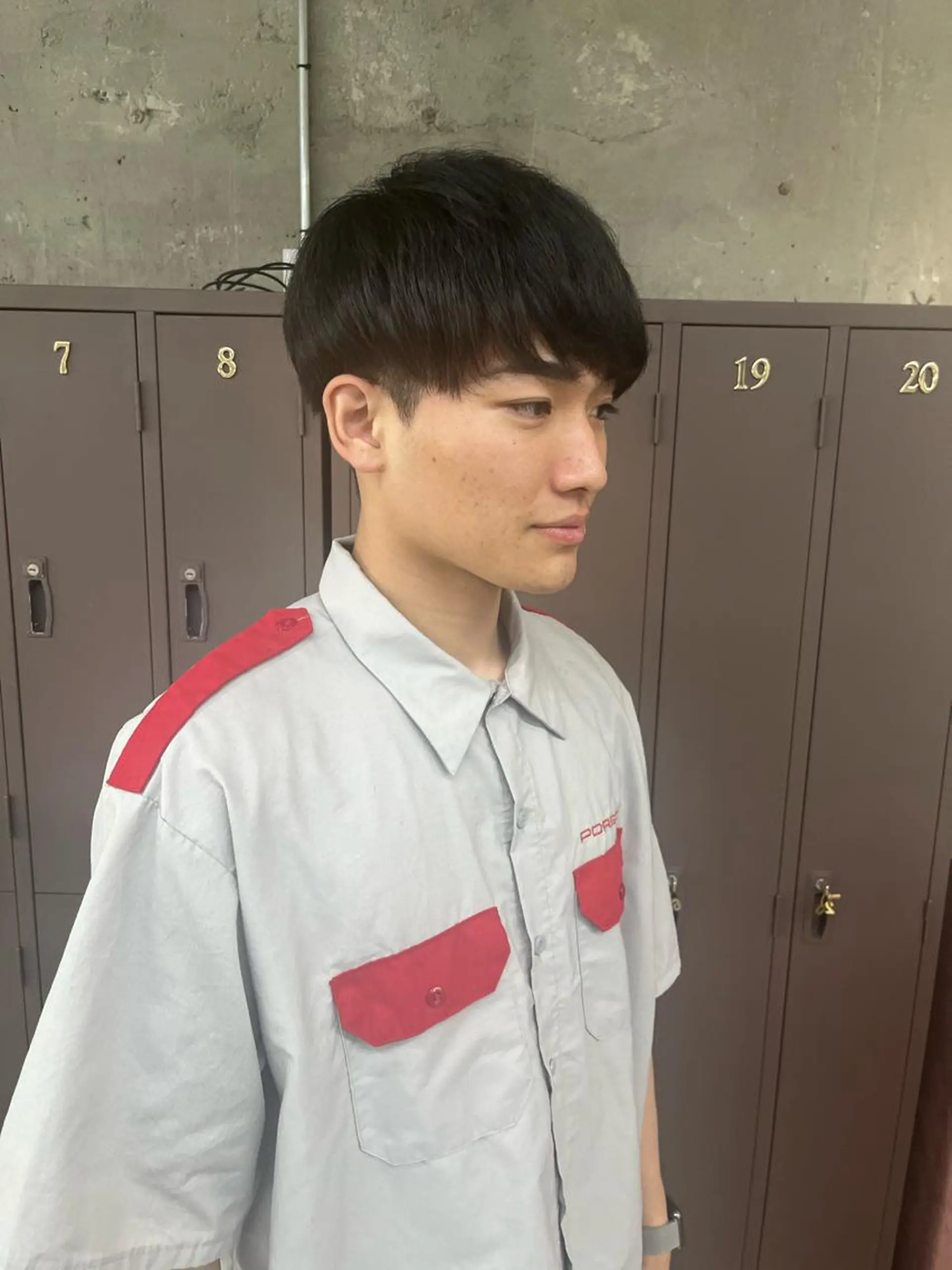 ショート メンズ マッシュ ナガノリノ /ボブ/ ベージュ/暖色のヘアスタイル