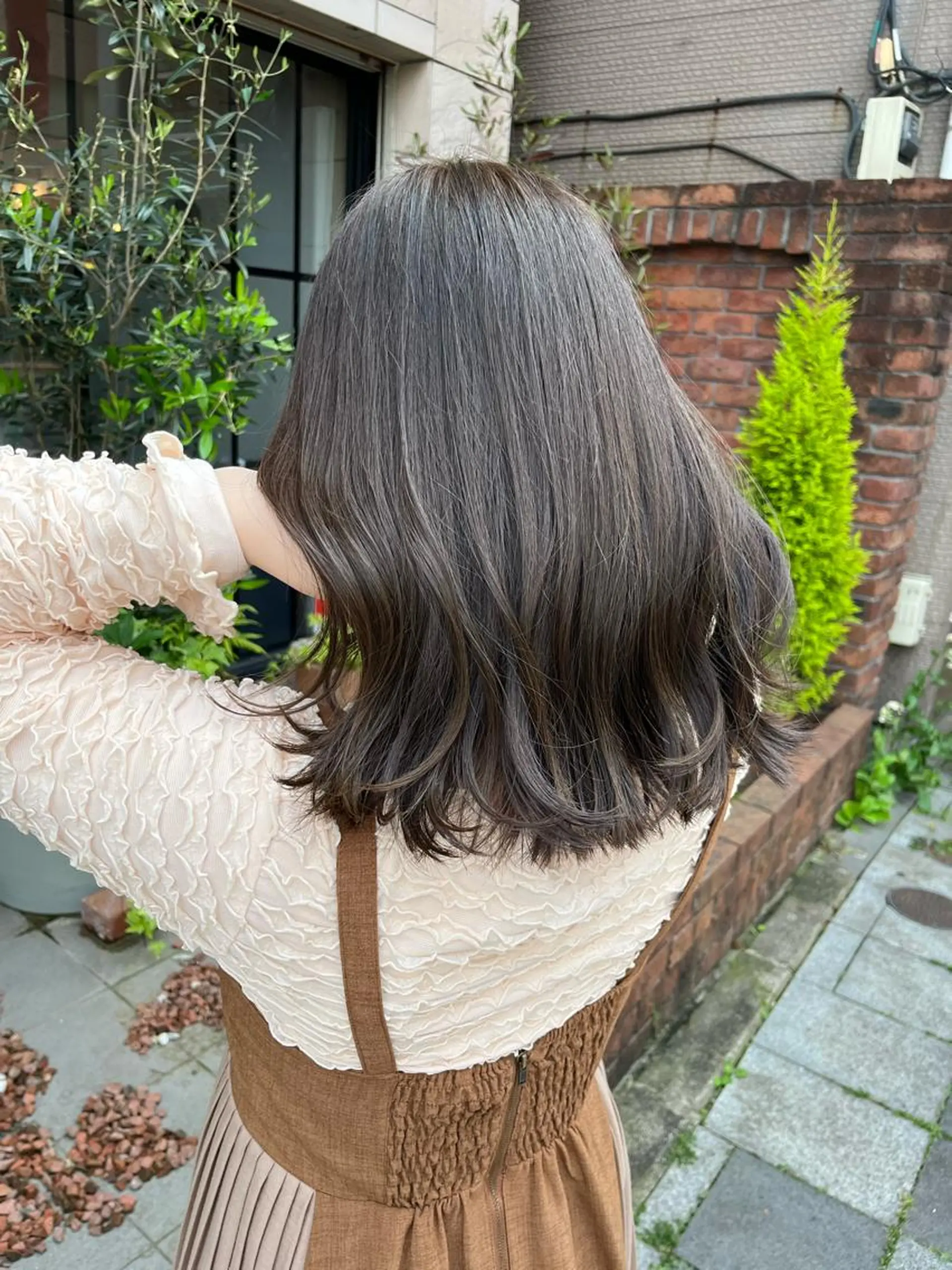 ミディアム カラー オリーブカラー ヘアカラー トリートメント SHIAN 八王子👼鬼塚さやかのヘアスタイル