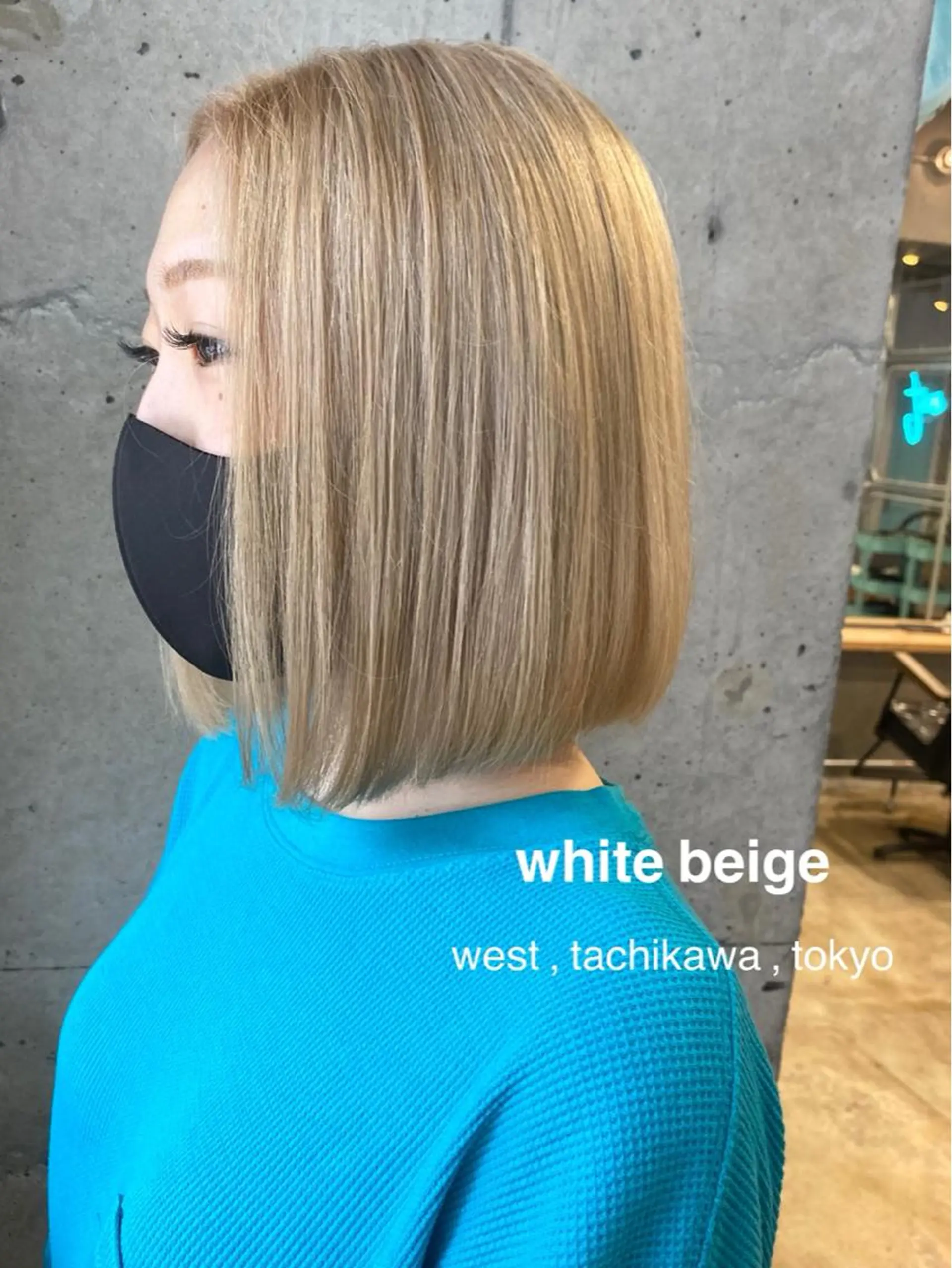 ショート カラー ベージュカラー ブリーチ ケアブリーチ ハイトーンカラー ハイトーンベージュ 竹嶌 健吾のヘアスタイル