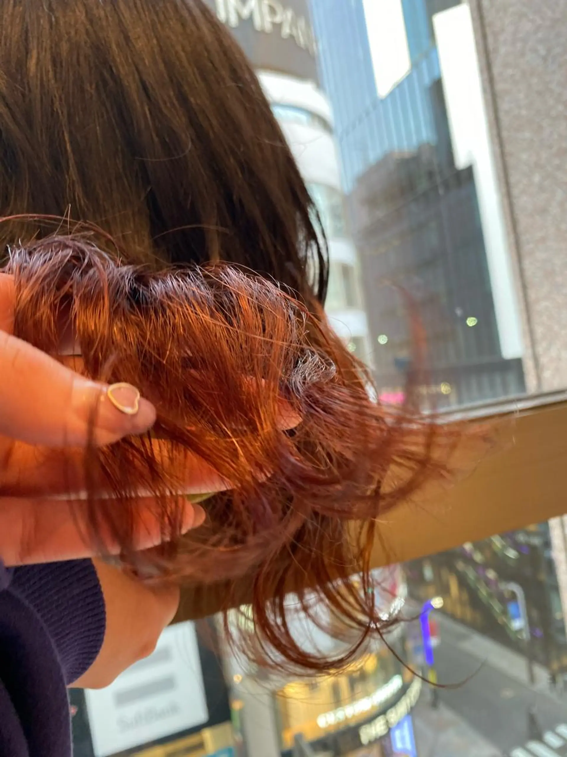 セミロング 新宿スペインカール ヨモギダのヘアスタイル