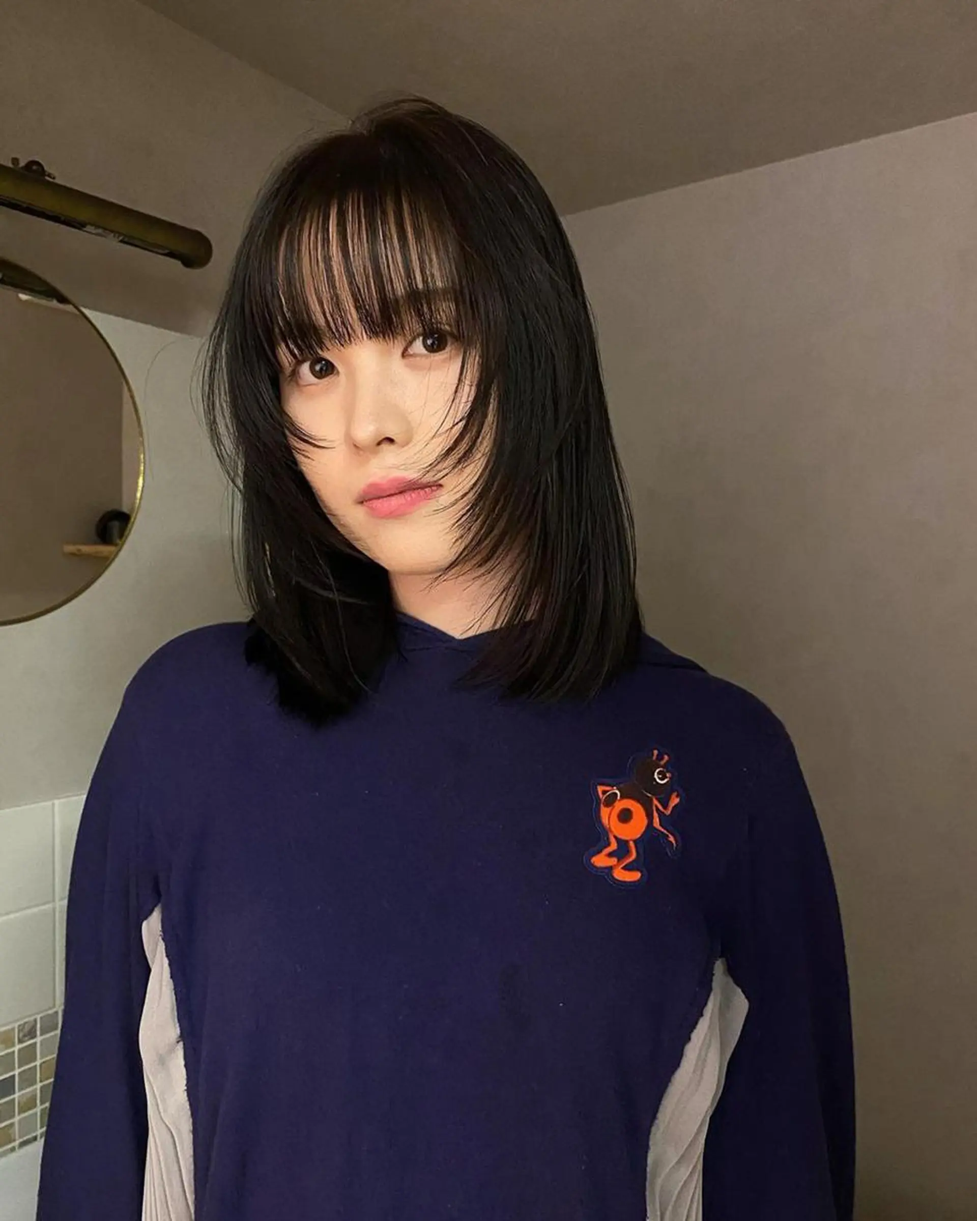 セミロング nelke/レイヤー 立川/ブリーチのヘアスタイル