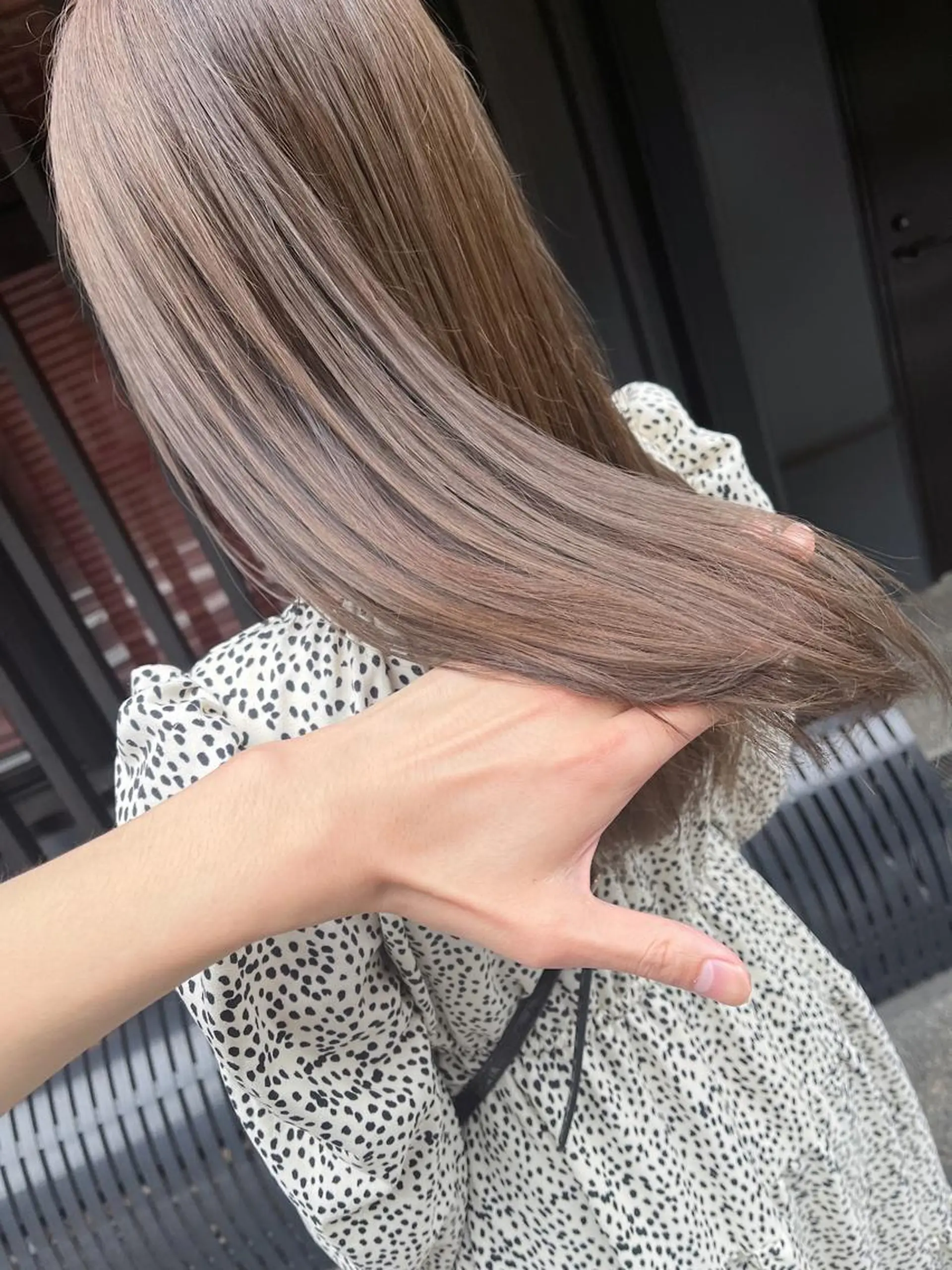 ロング カラー 透明感カラー 縮毛矯正 トリートメント KINI所属・HIYOSHI　✂︎ 艶髪職人のヘアスタイル
