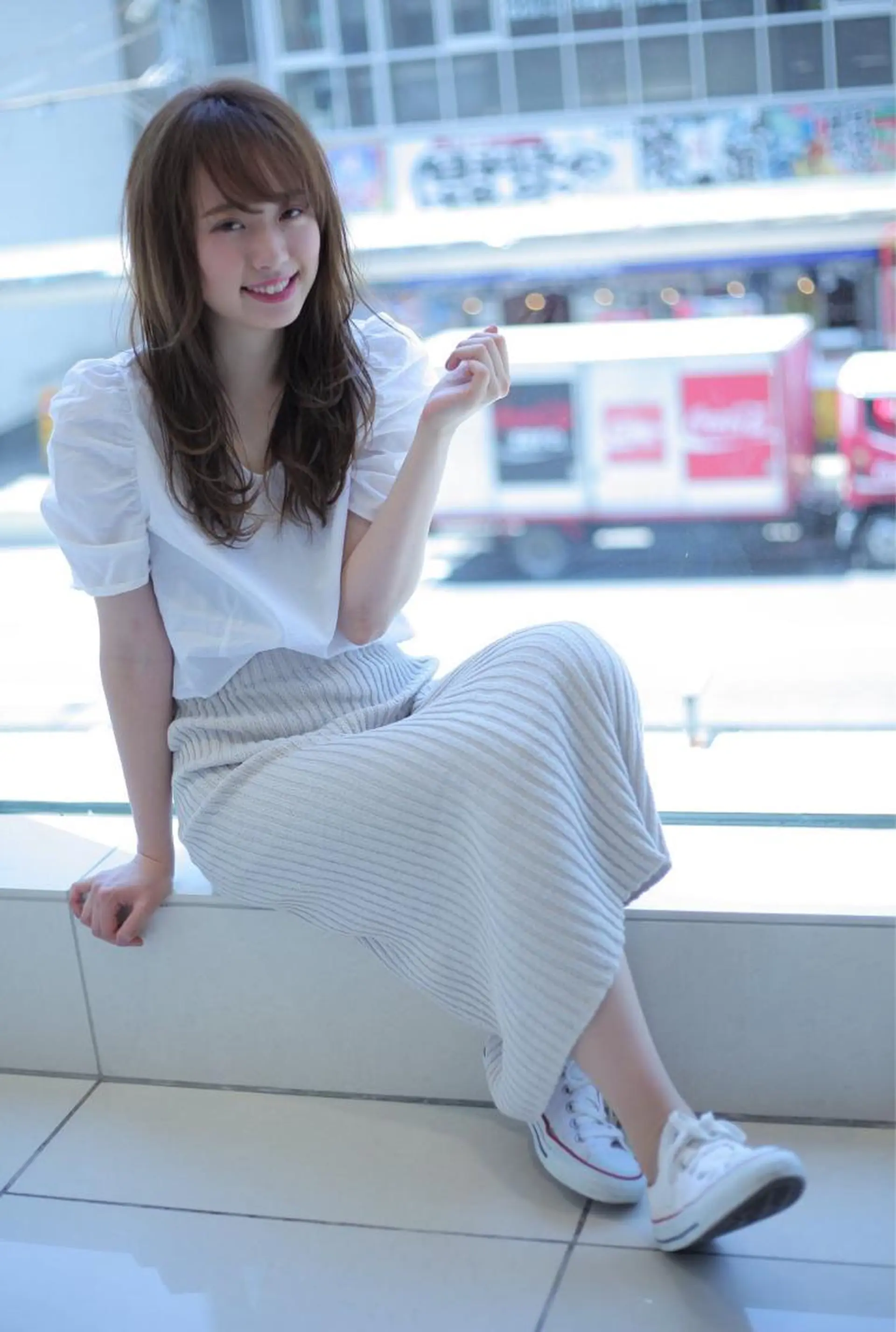 ロング カラー パーマ FORTE MiLA 新居尚志のヘアスタイル