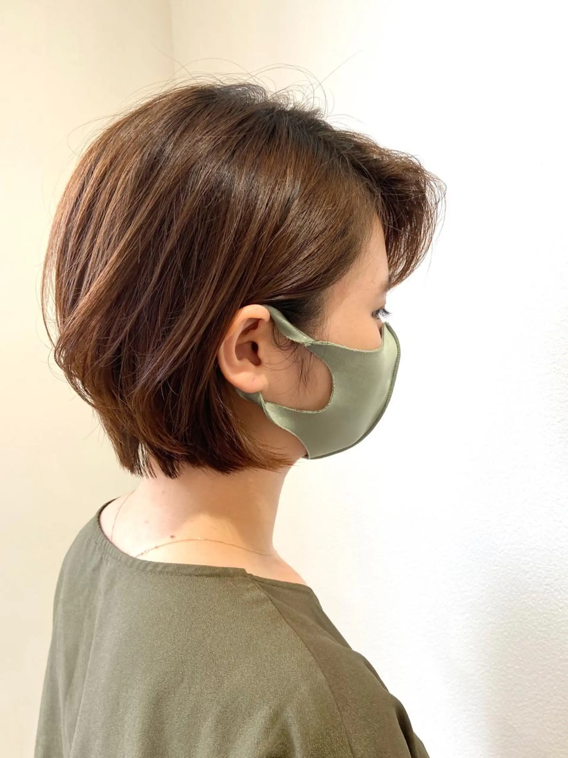 ショート かきあげバング 30代からの大人 ショートのヘアスタイル