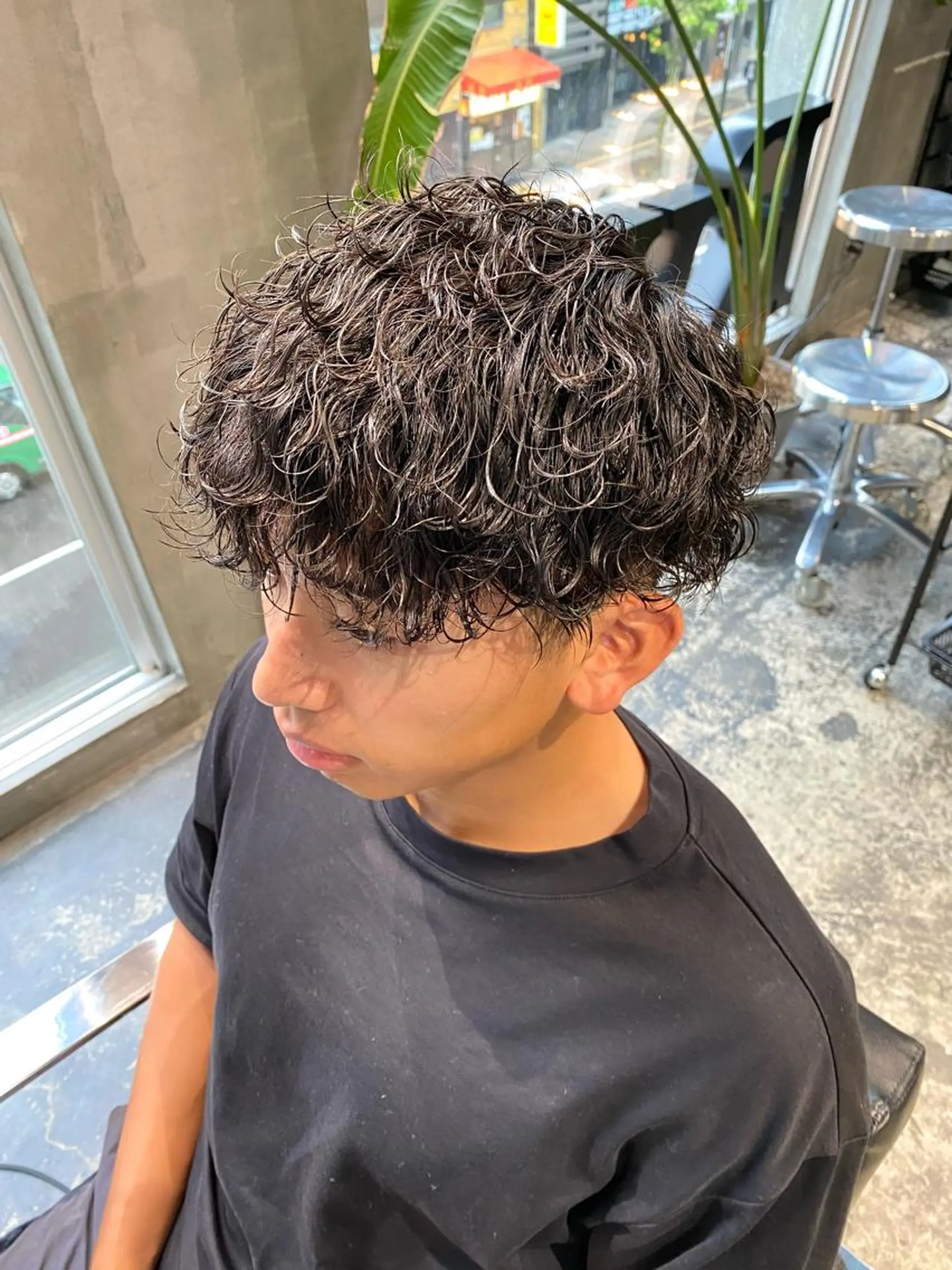 ショート パーマ メンズ カット パーマ Agu hair lore沼館店所属・八戸パーマ/メンズパ ーマ/シンゴ。のヘアスタイル