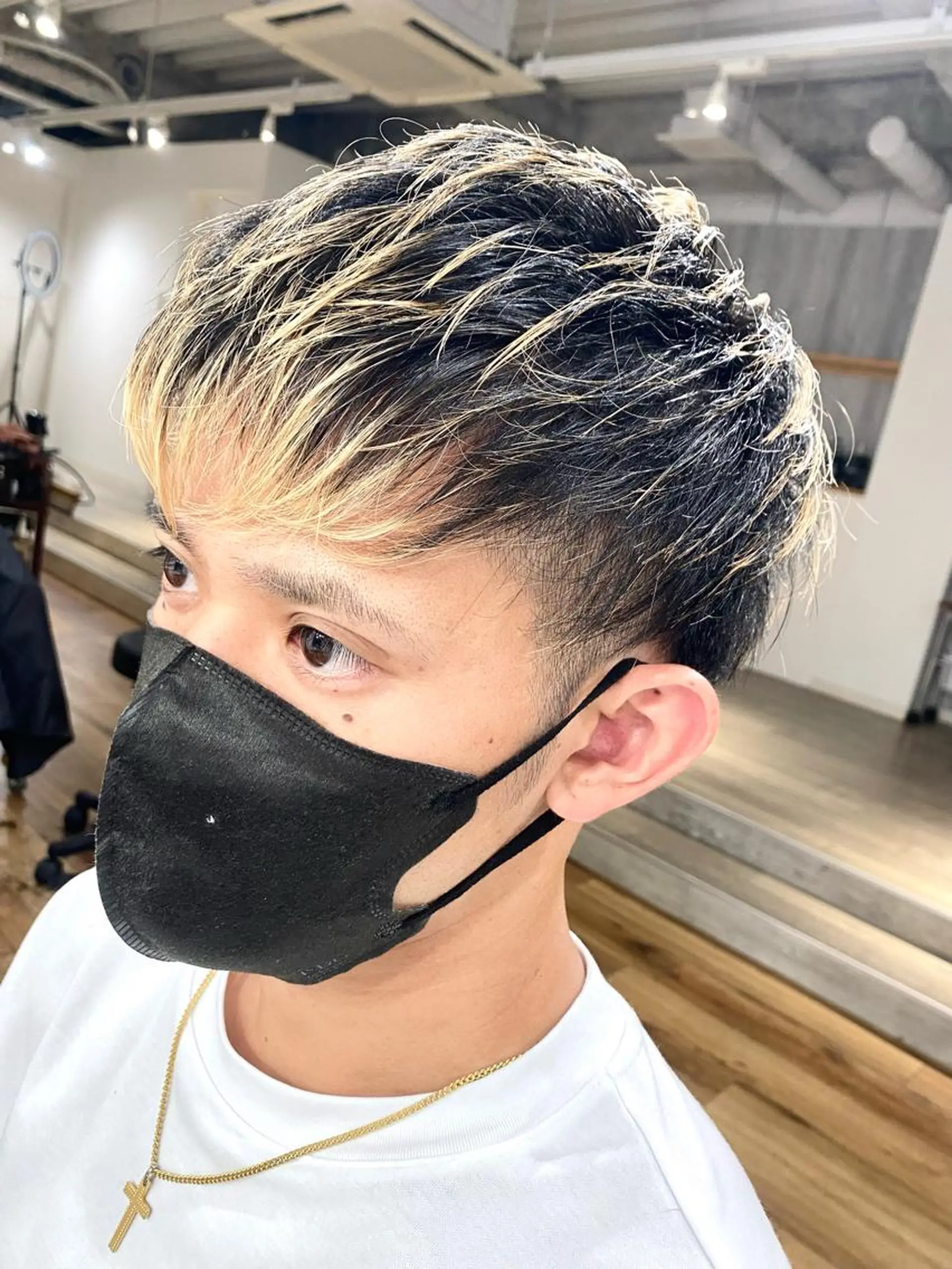 ショート カット ヘアカラー トリートメント ヘアセット 【.ico】心斎橋 飛田ゆうきのヘアスタイル