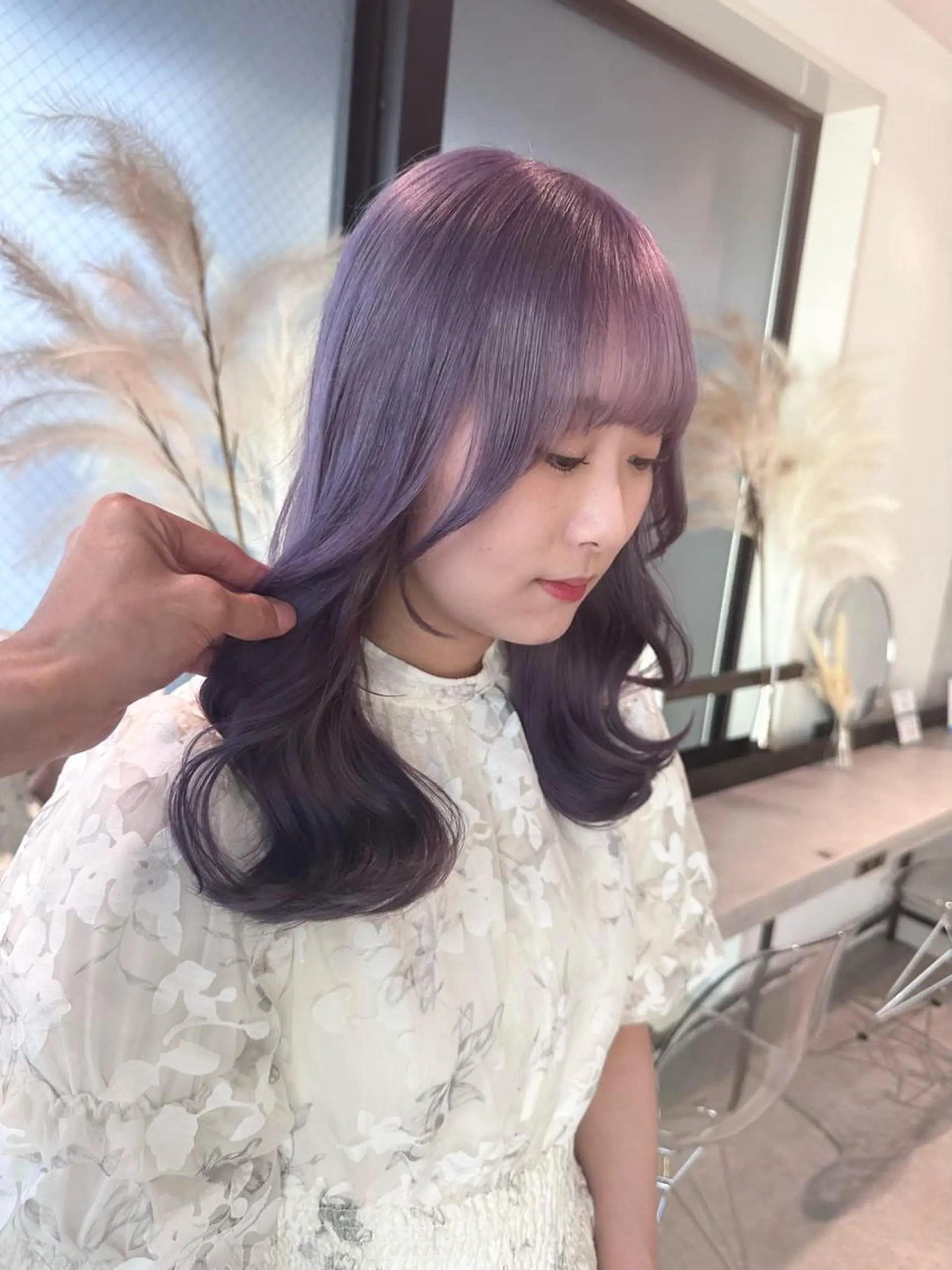 ミディアム カラー ブリーチ ケアブリーチ デザインカラー ダブルカラー ハイトーンカラー Qin shaire salon所属・🤍ハイトーンカラー MAKOTO🤍のヘアスタイル